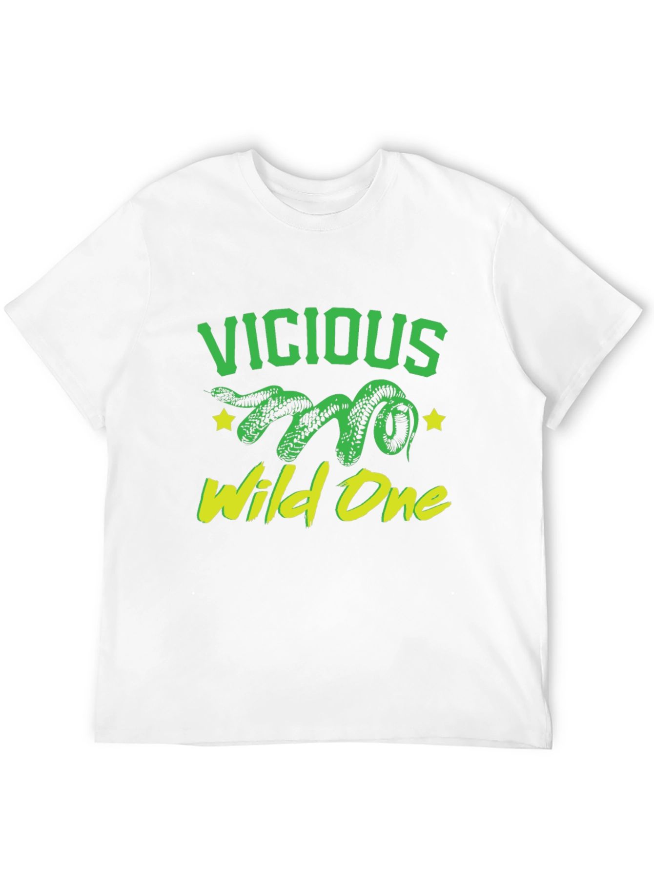 Vicious Wild One Snake Graphic T-Shirt