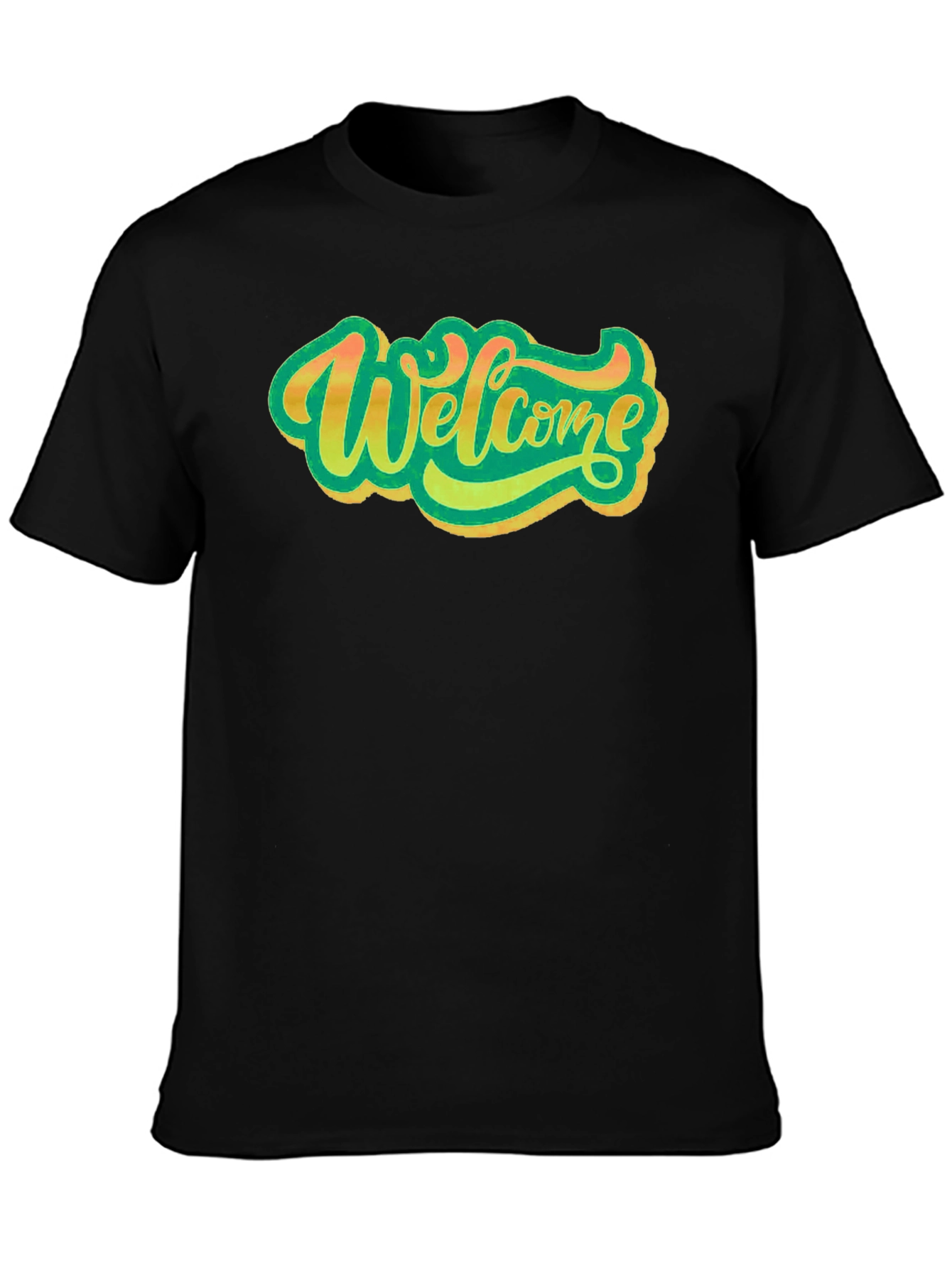 Welcome Graphic Black T-Shirt
