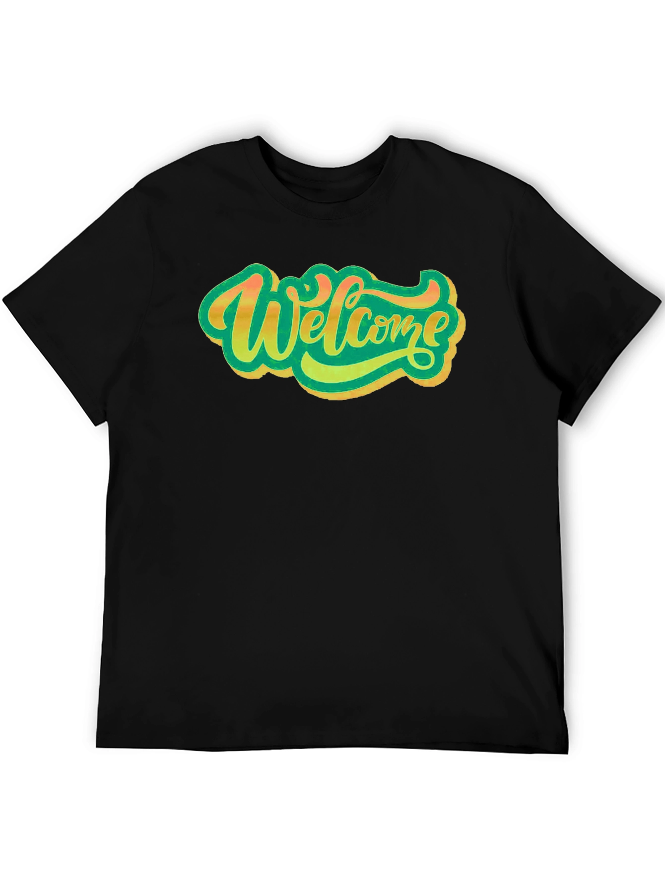 Welcome Graphic Black T-Shirt