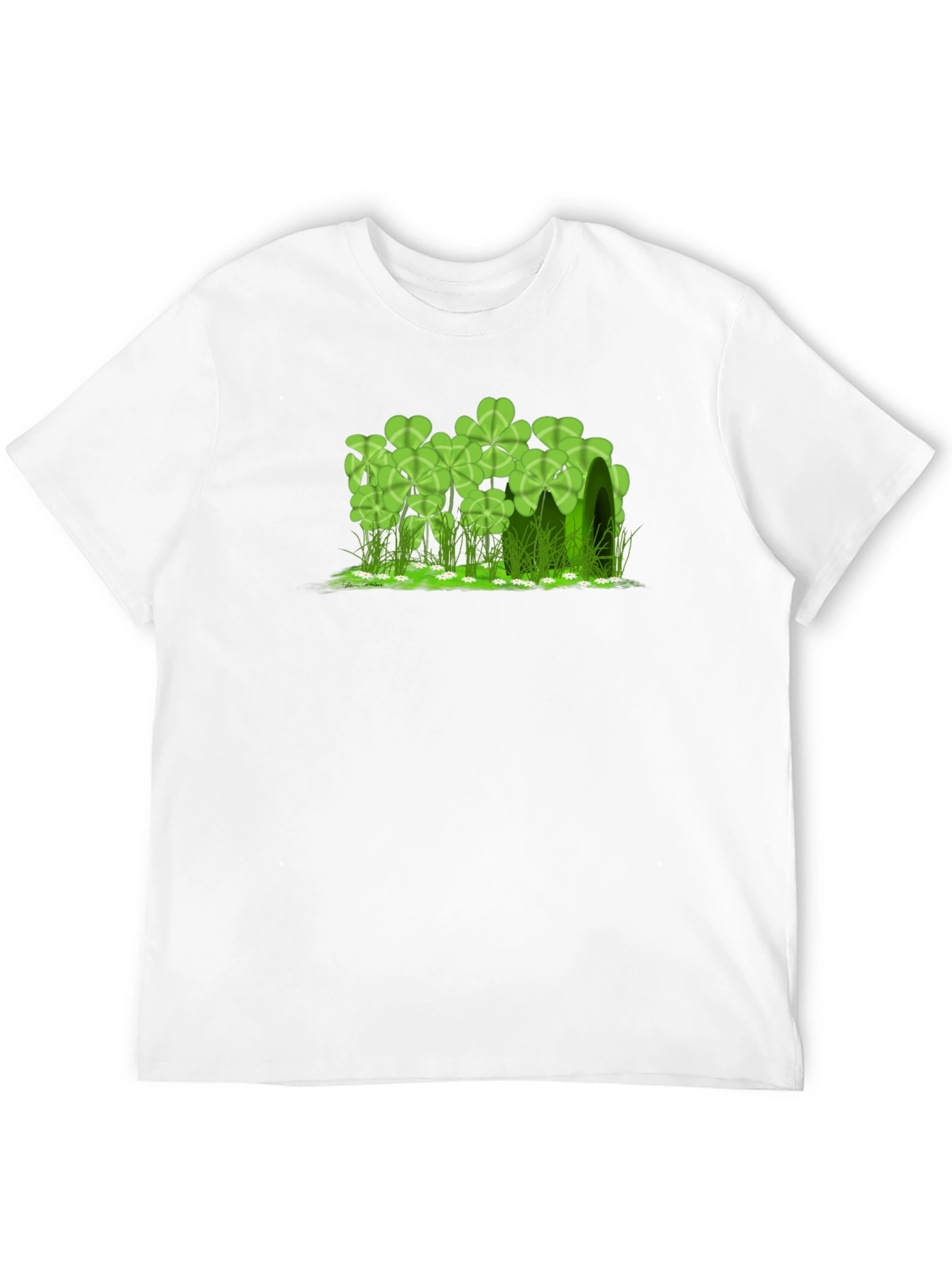 Lucky Clover Graphic Black T-Shirt