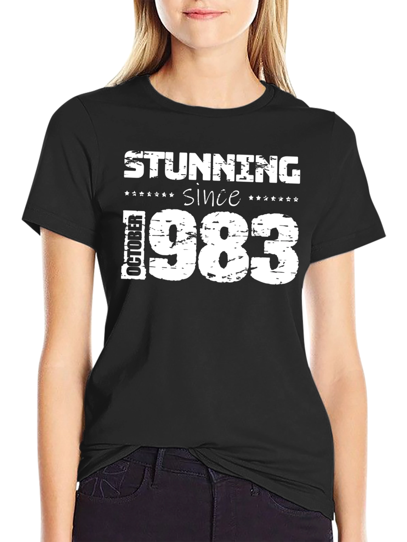 Stunning Since October 1983 Black T-Shirt
