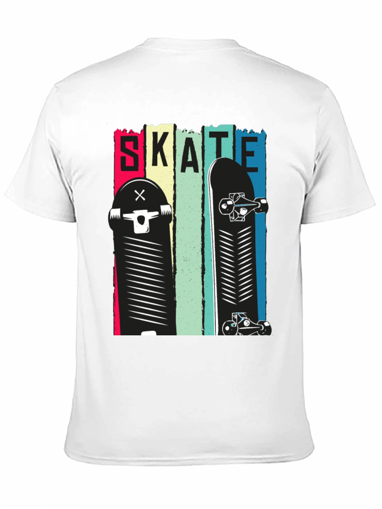 Skate Design Black T-Shirt