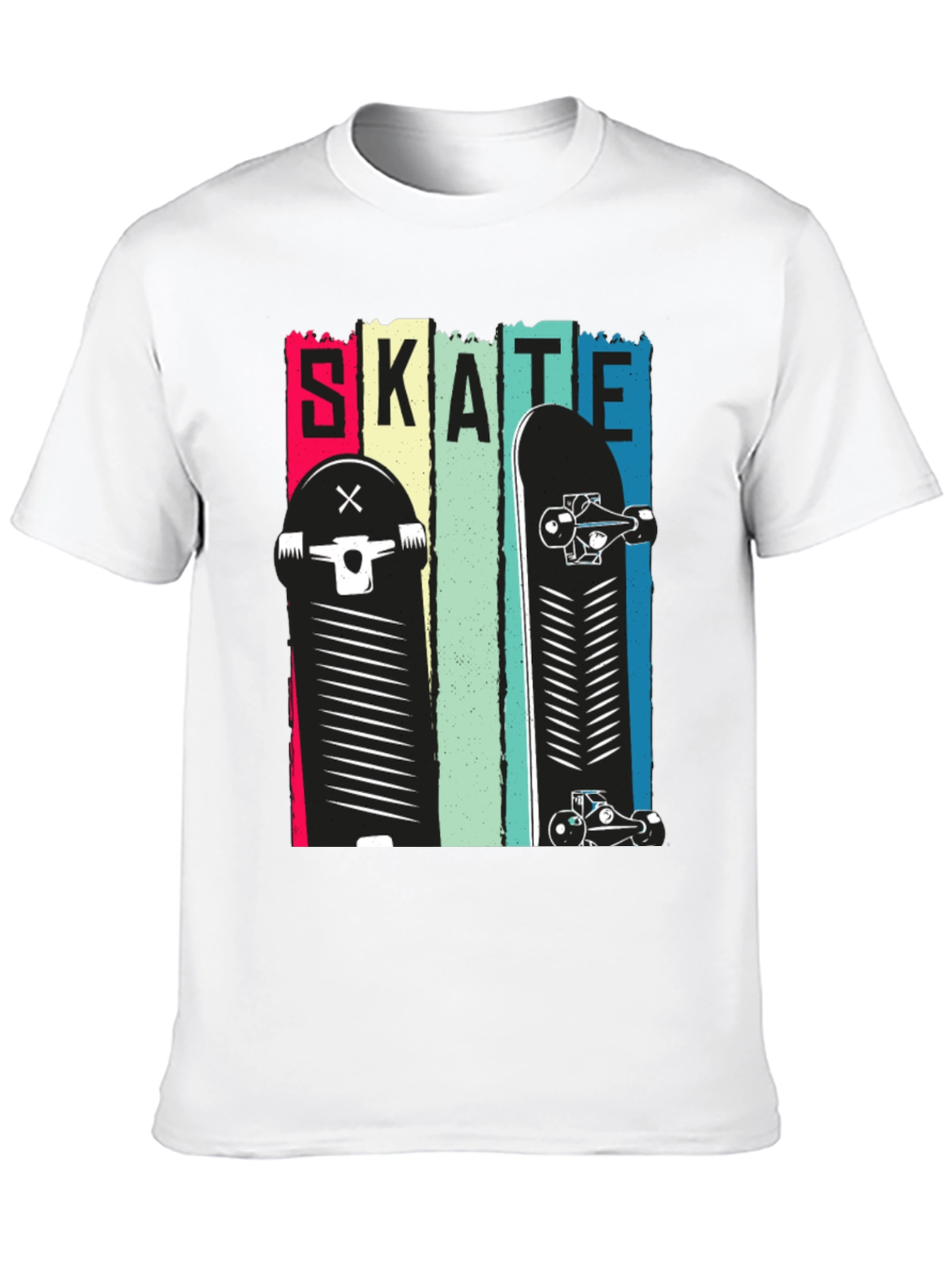Skate Design Black T-Shirt