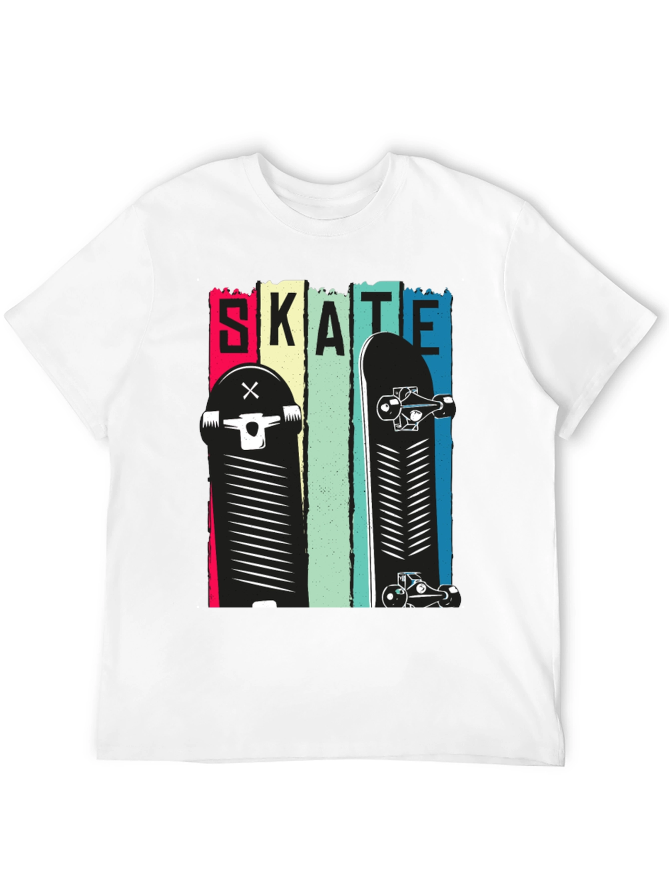 Skate Design Black T-Shirt