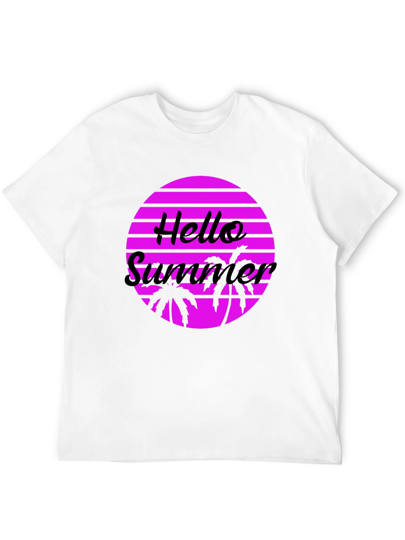 Hello Summer Graphic Tee - Retro Style