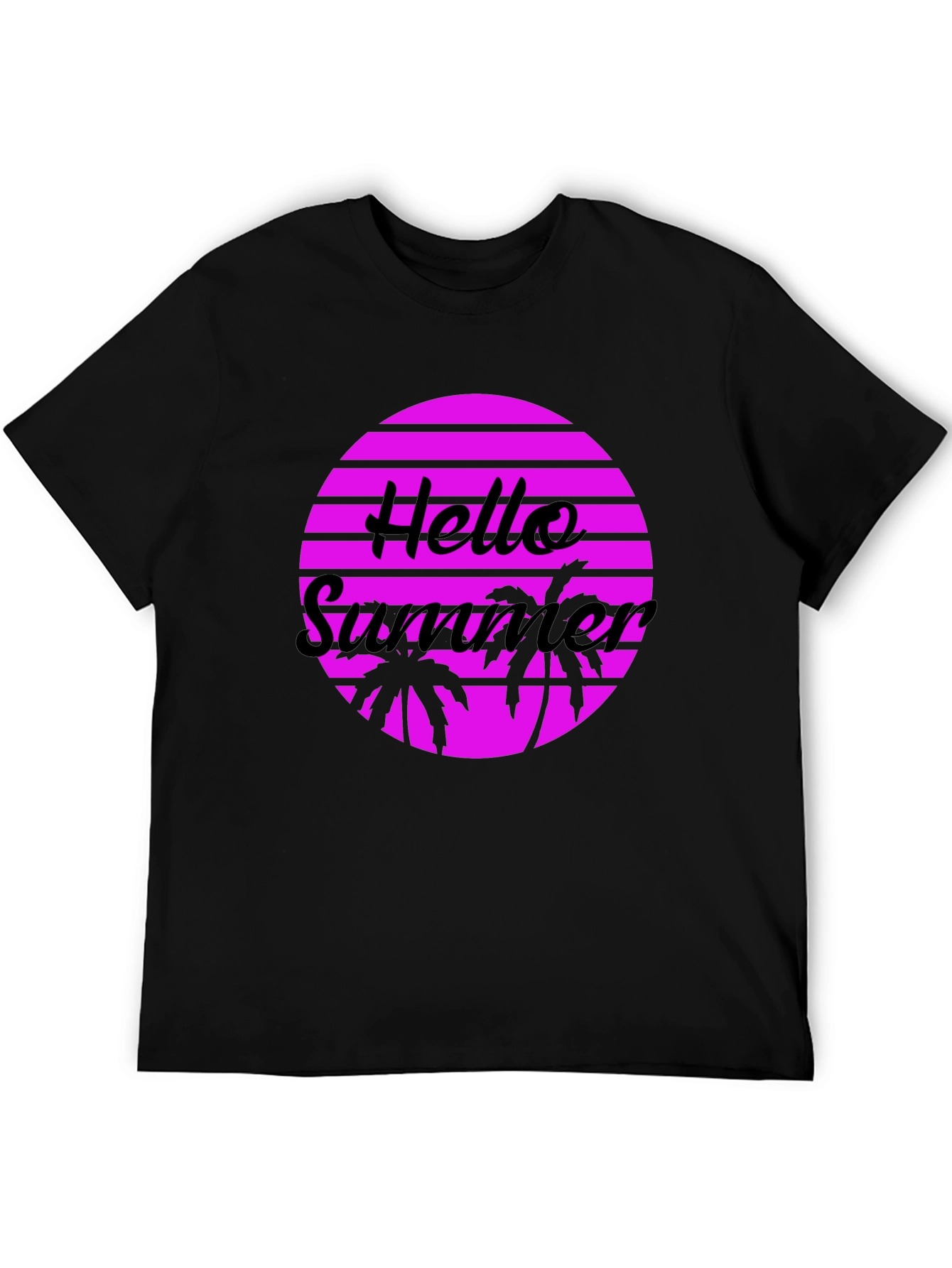 Hello Summer Graphic Tee - Retro Style