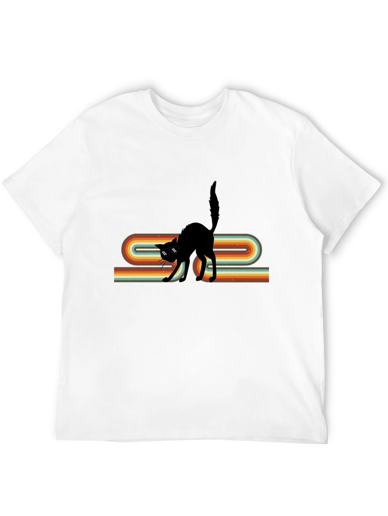 Retro Cool Cat Graphic Tee