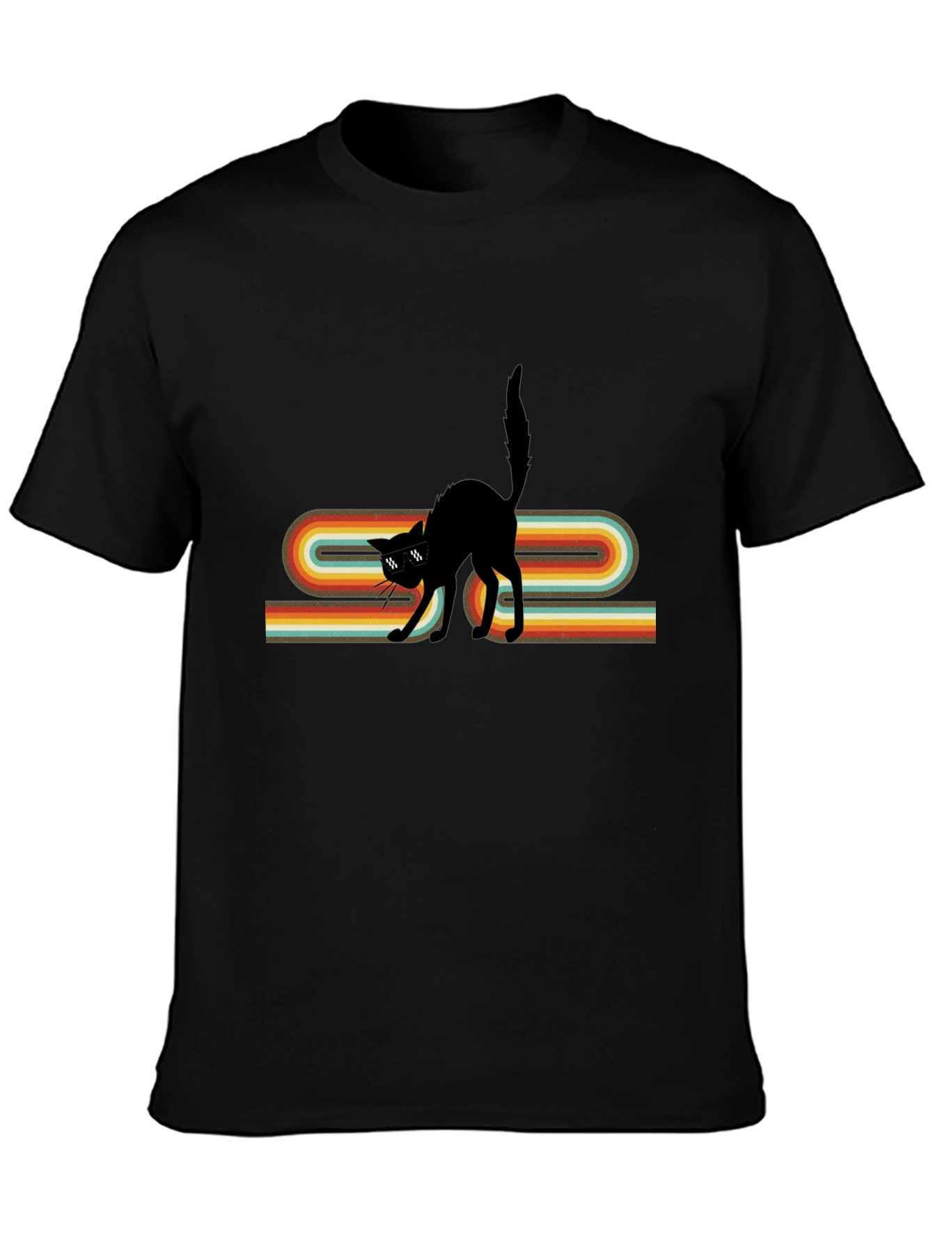 Retro Cool Cat Graphic Tee