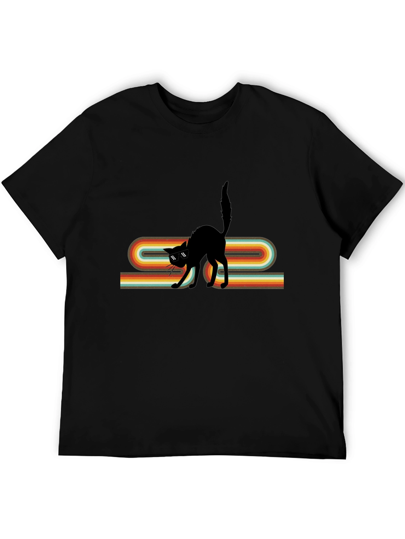Retro Cool Cat Graphic Tee