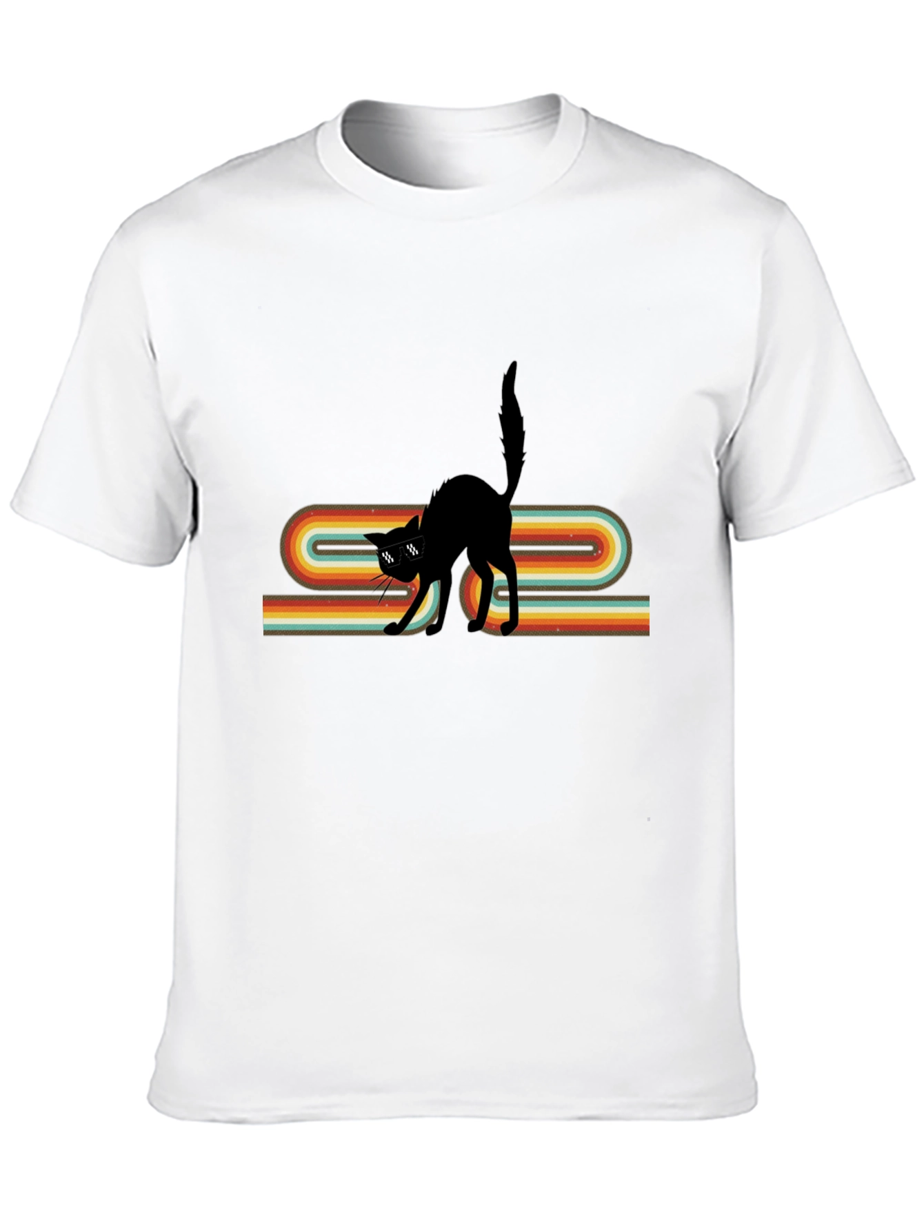Retro Cool Cat Graphic Tee