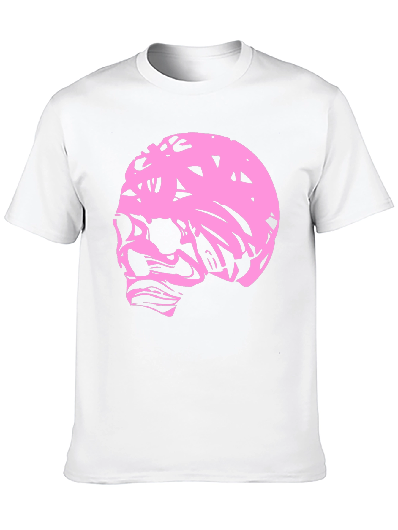 Pink Skull Graphic Black T-Shirt