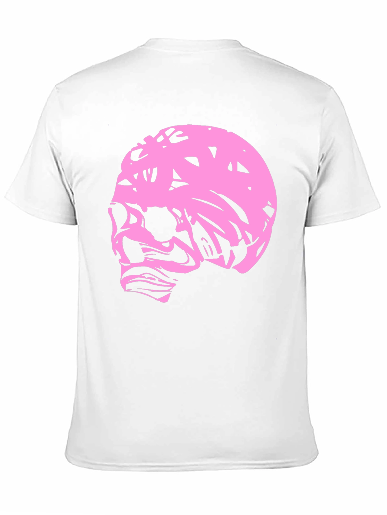 Pink Skull Graphic Black T-Shirt