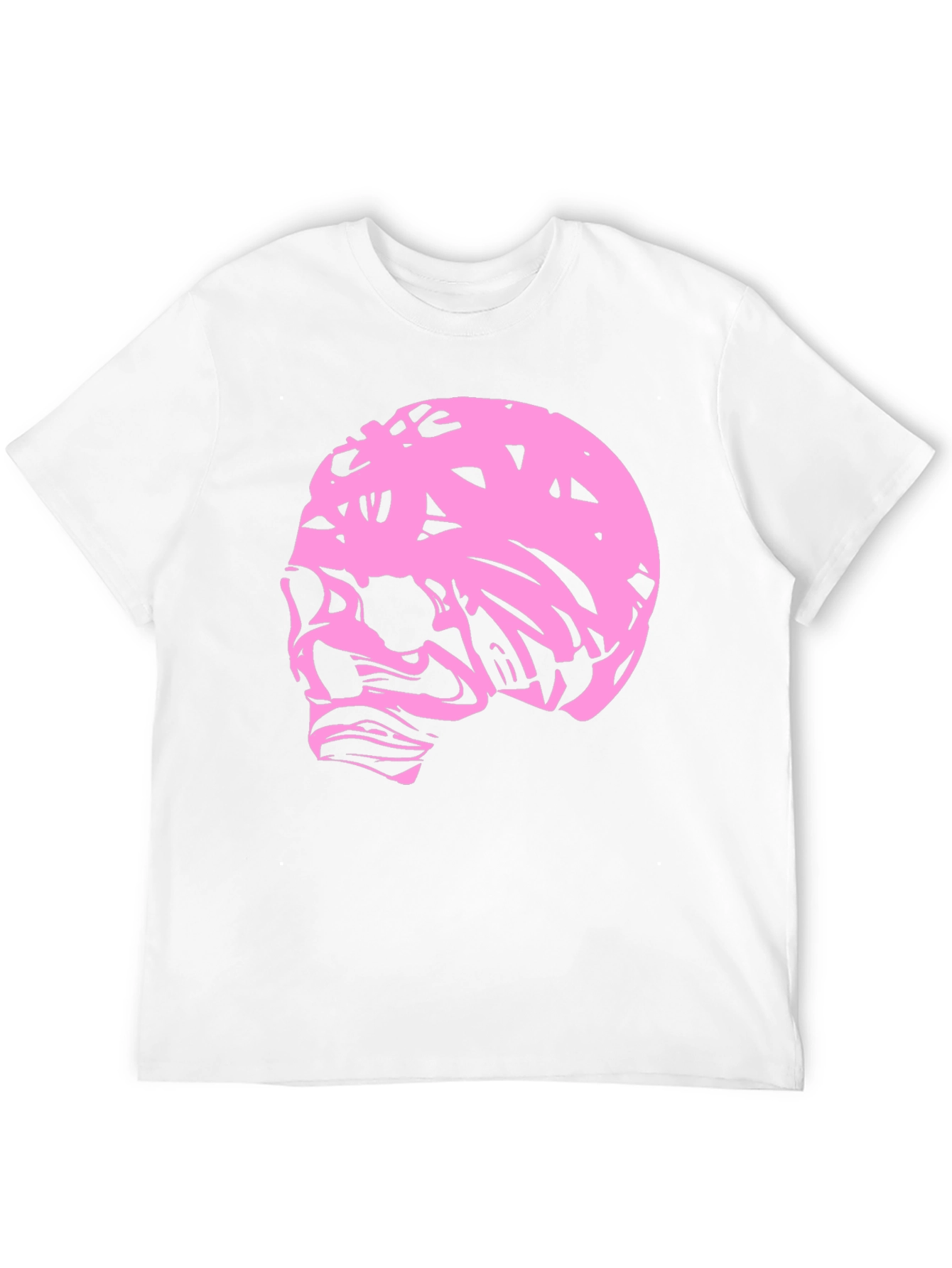 Pink Skull Graphic Black T-Shirt
