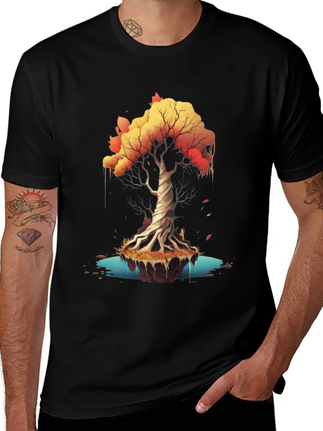 Autumn Tree Graphic Tee - Nature Inspired Style