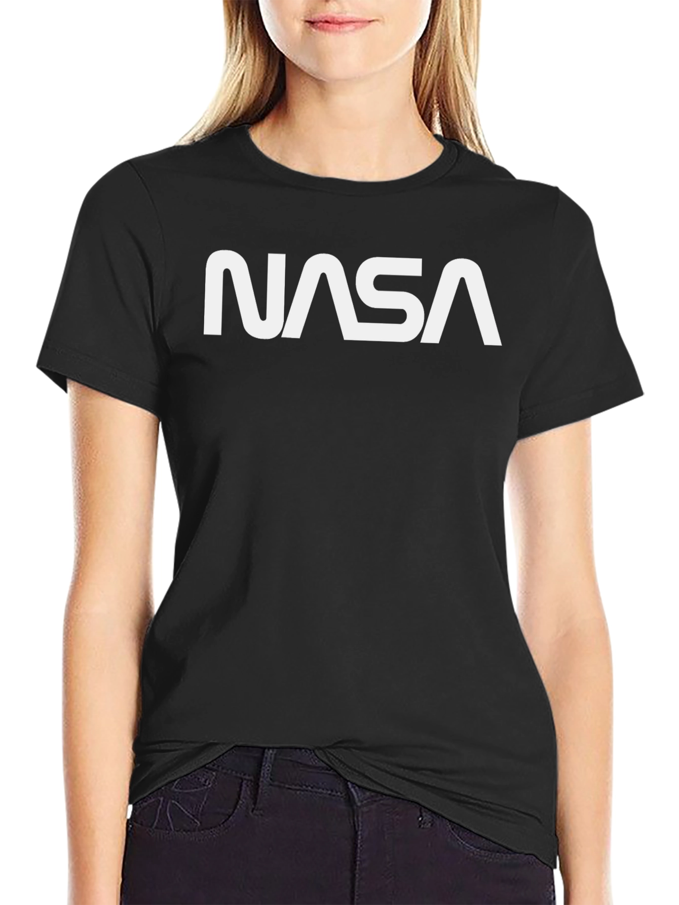 NASA Logo Black T-Shirt | Space Exploration Tee