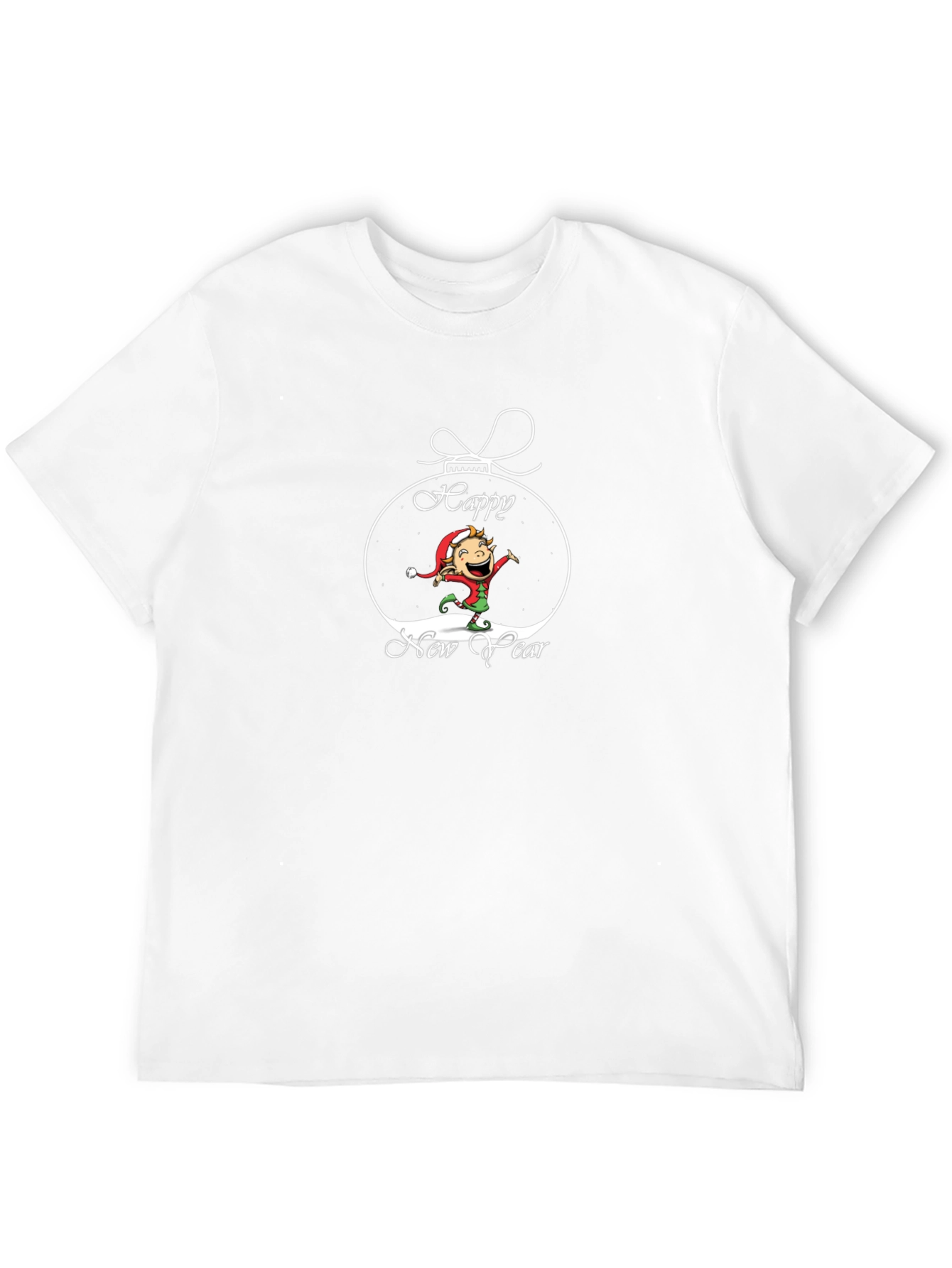 Happy New Year Elf Graphic Tee