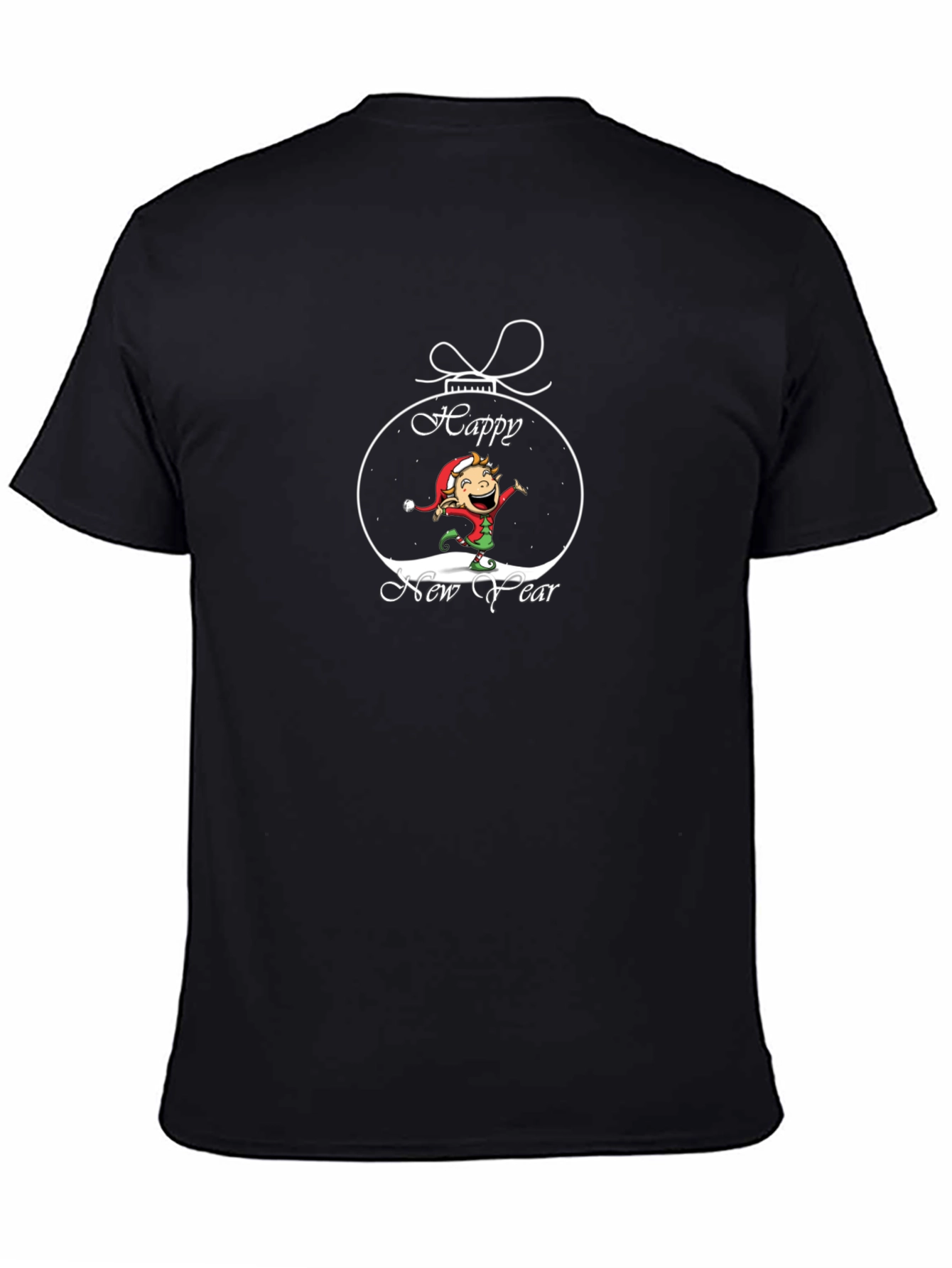 Happy New Year Elf Graphic Tee
