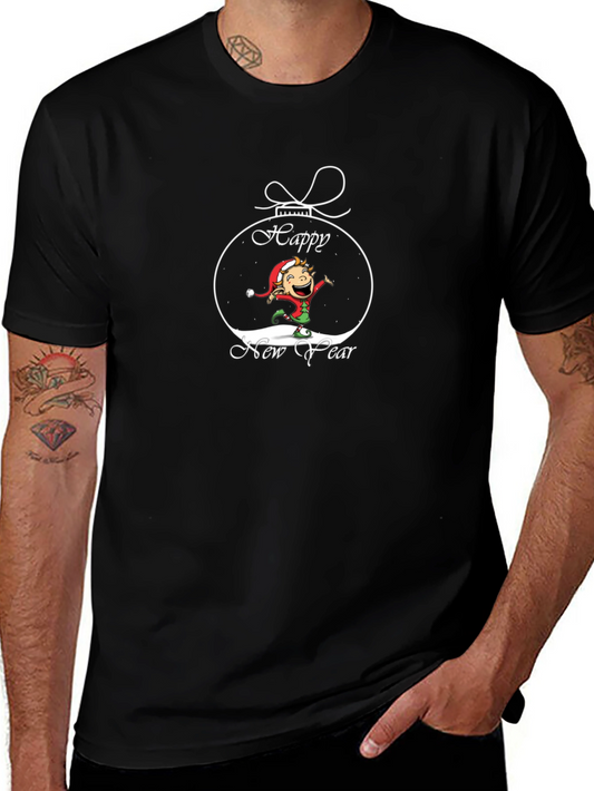 Happy New Year Elf Graphic Tee