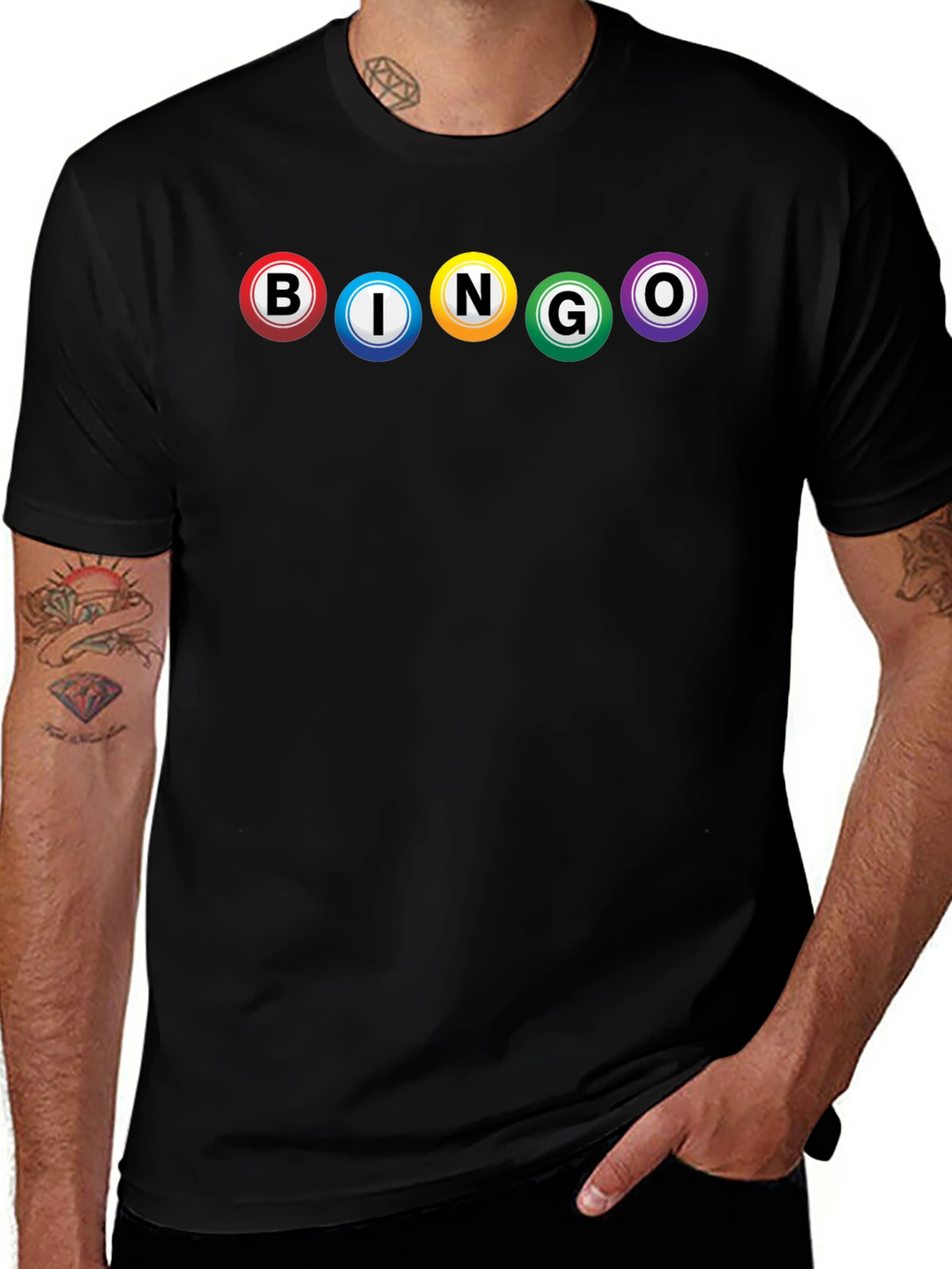 Bingo Balls Graphic Tee - Lucky Numbers T-Shirt