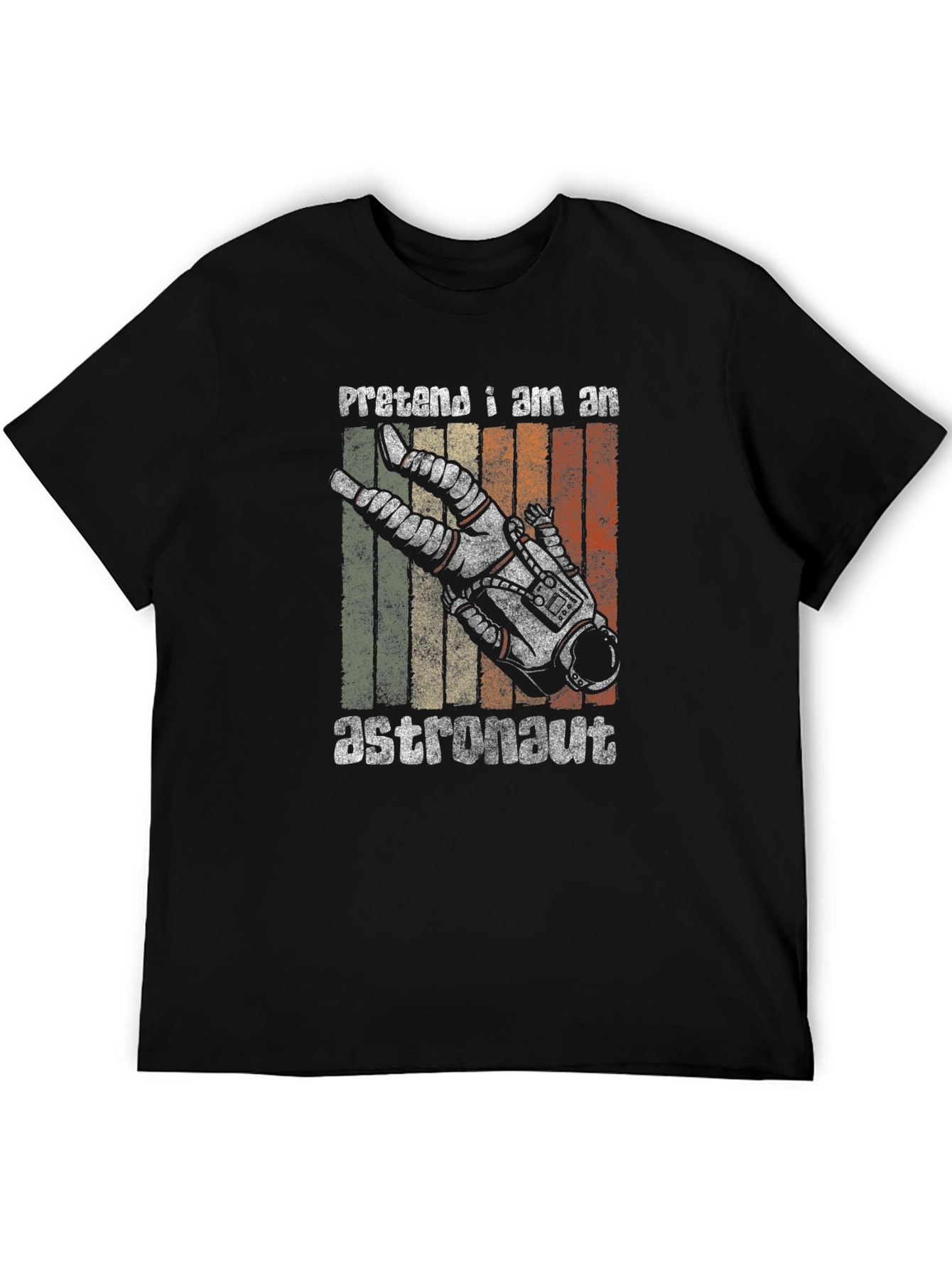 Retro Pretend I Am An Astronaut Graphic T-Shirt