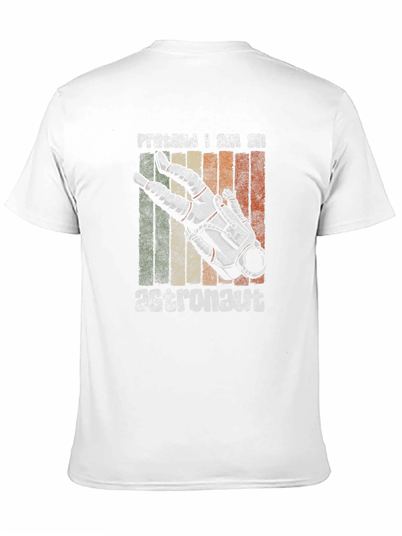 Retro Pretend I Am An Astronaut Graphic T-Shirt