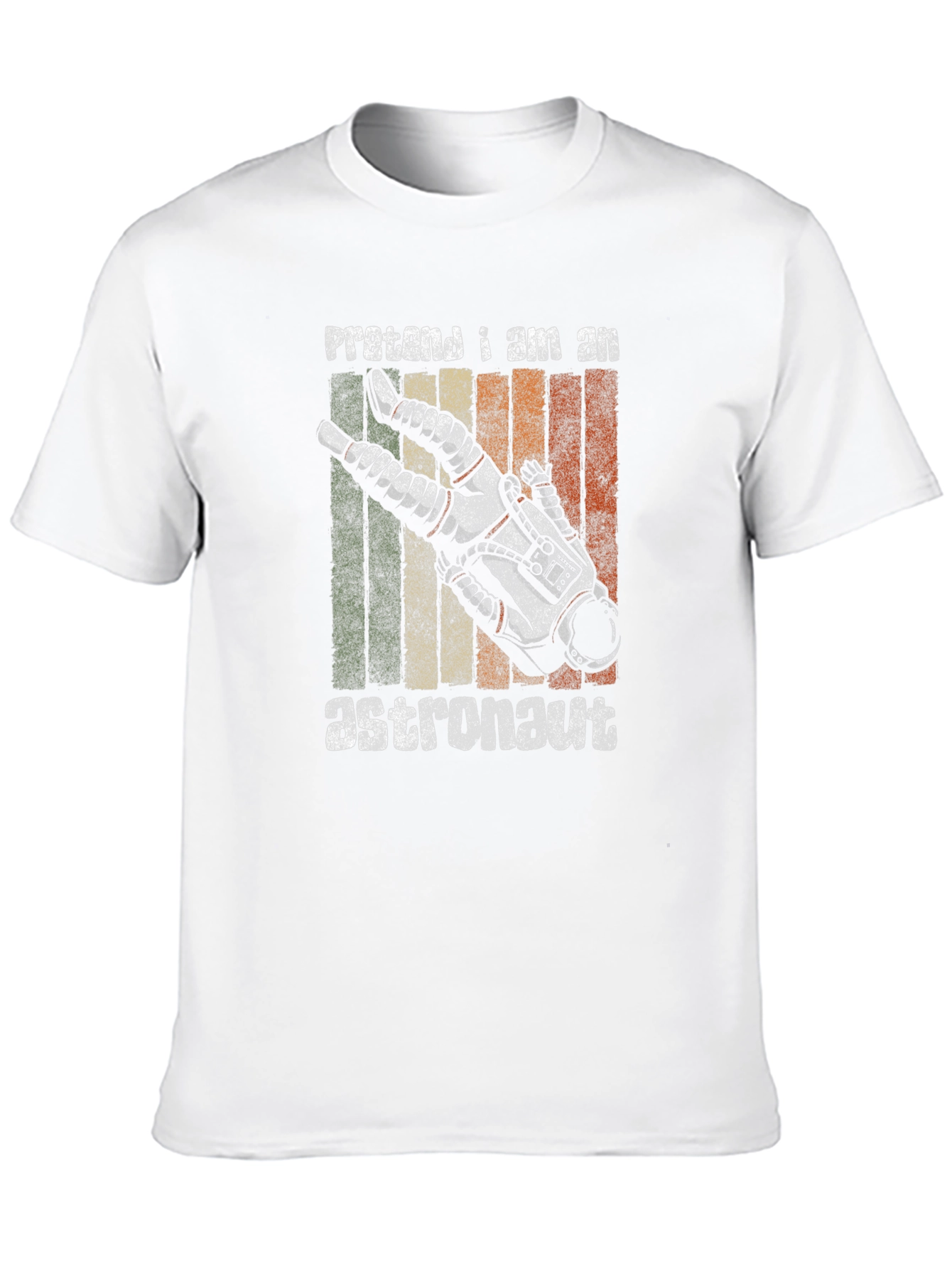 Retro Pretend I Am An Astronaut Graphic T-Shirt