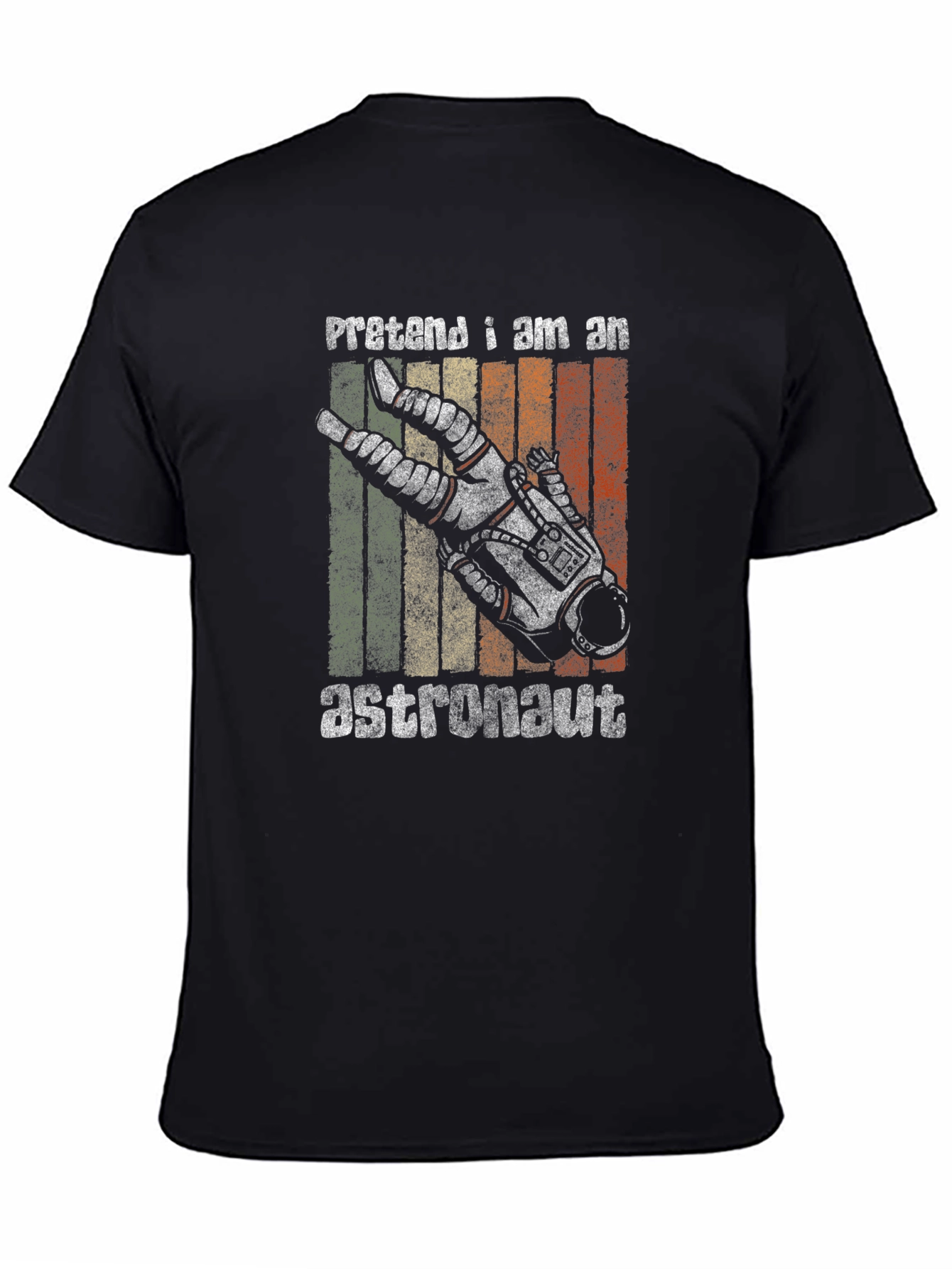 Retro Pretend I Am An Astronaut Graphic T-Shirt