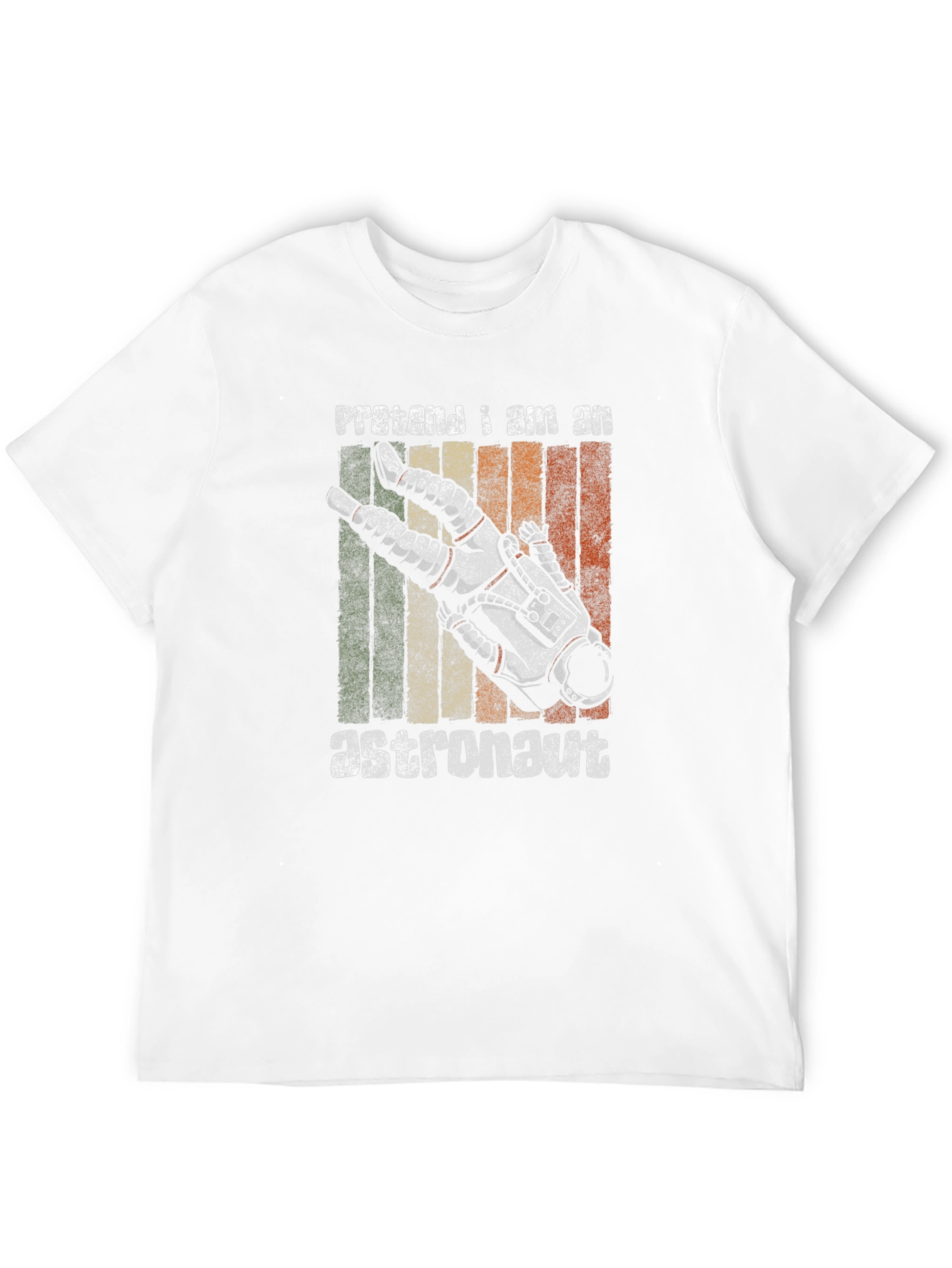 Retro Pretend I Am An Astronaut Graphic T-Shirt