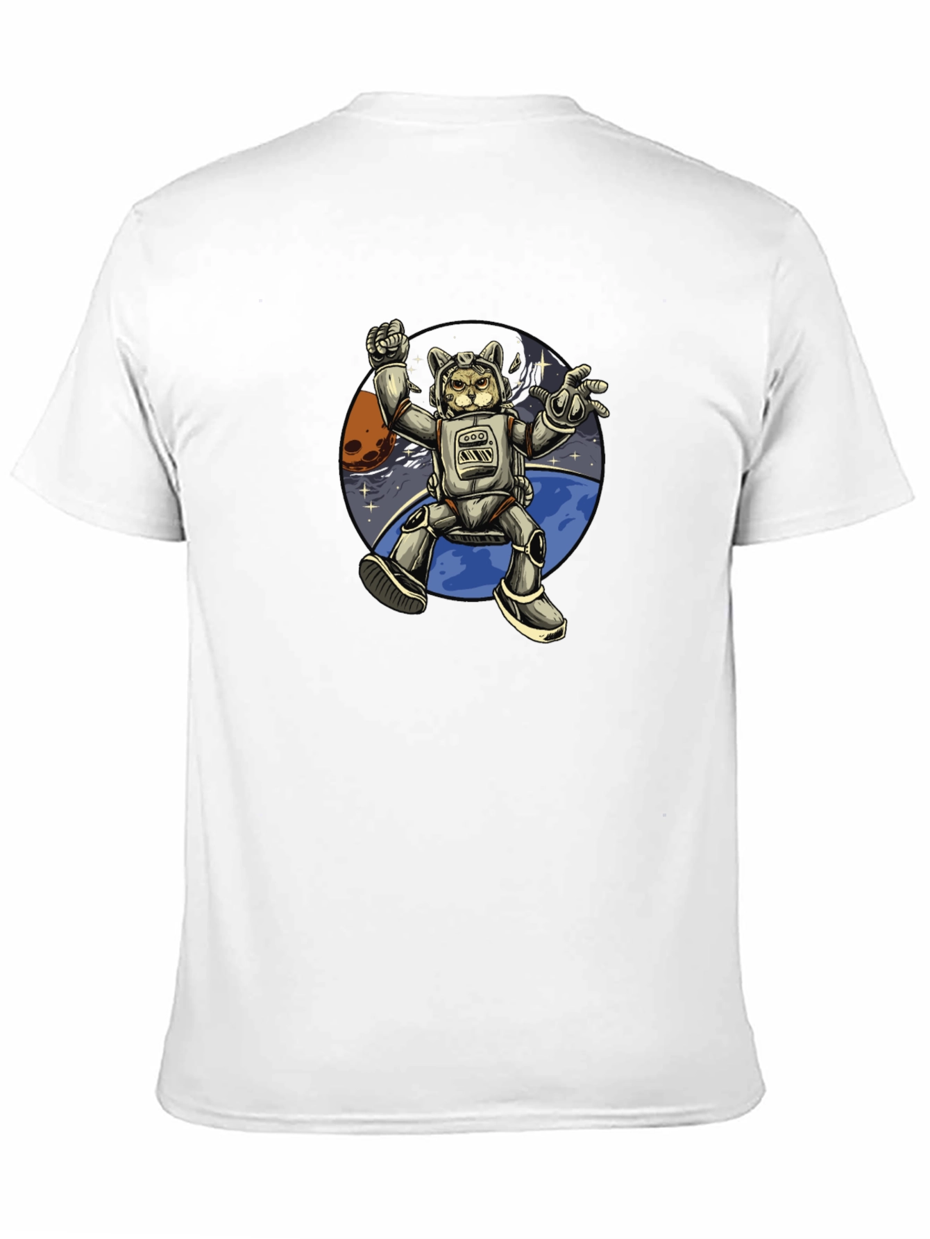 Astronaut Cat T-Shirt - Space Adventure Tee