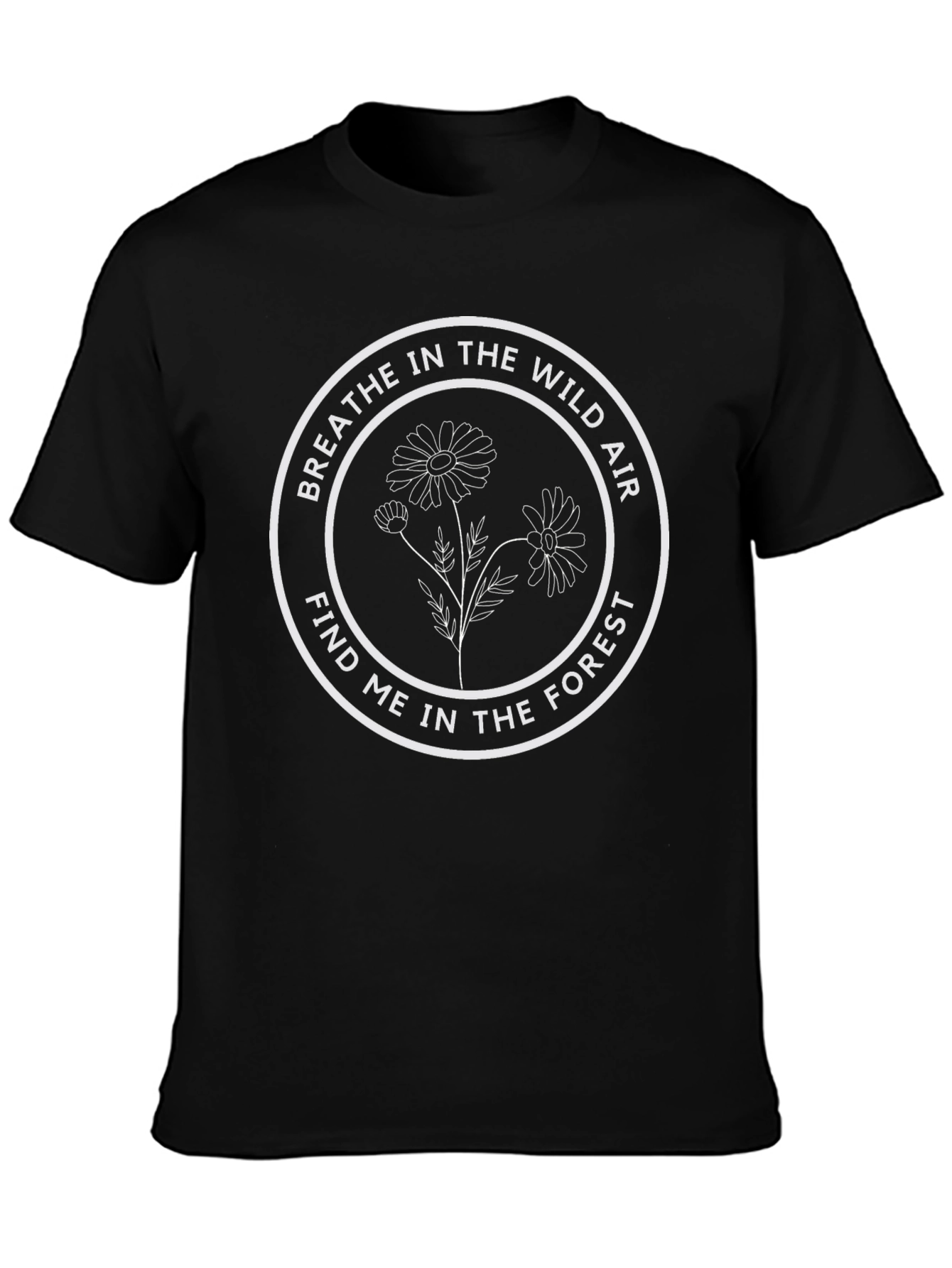 Wild Air Forest Graphic Tee - Black