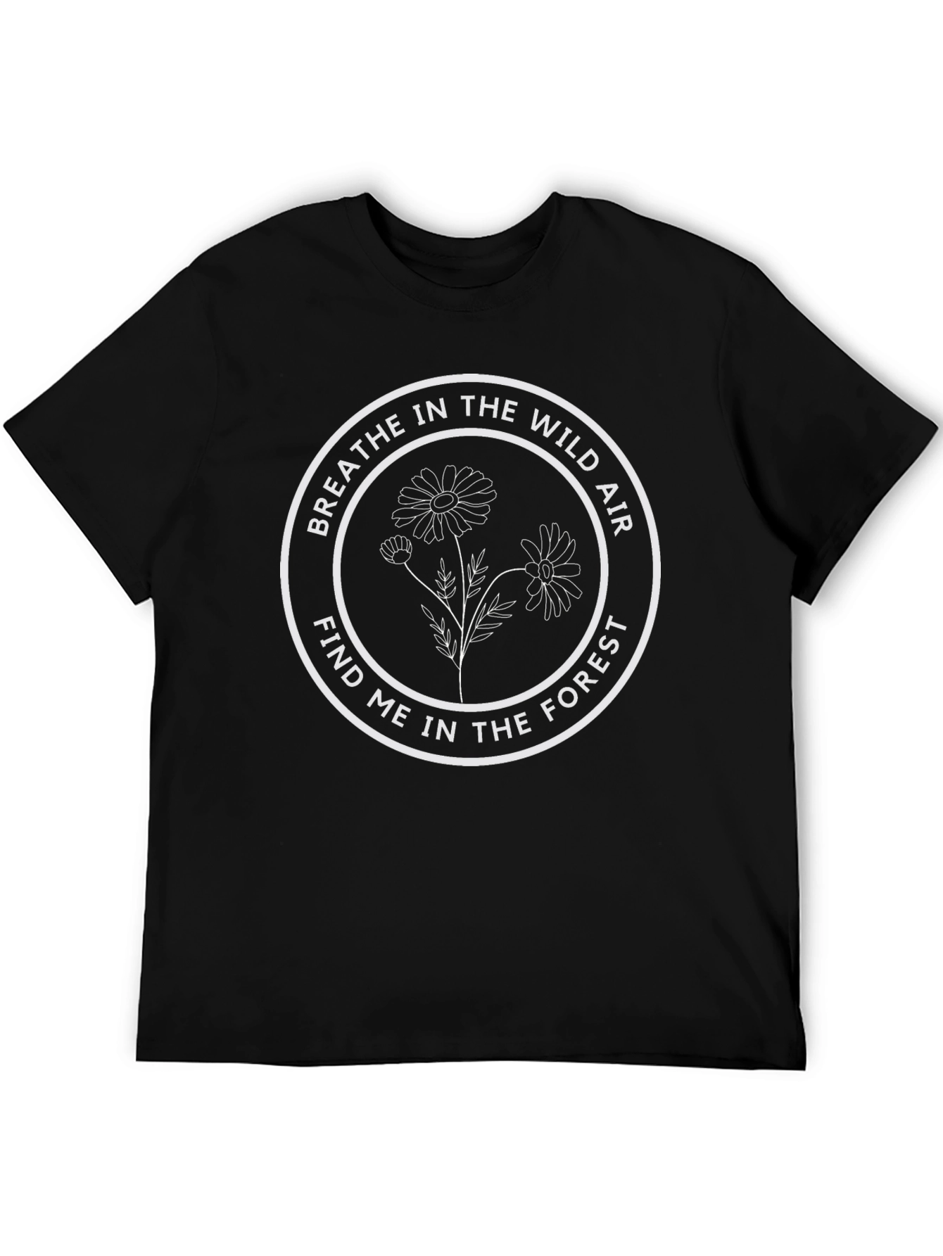 Wild Air Forest Graphic Tee - Black