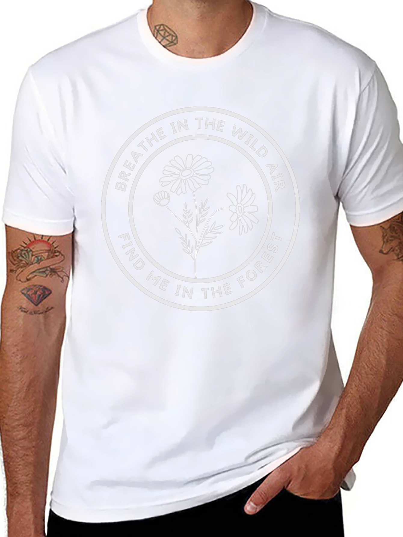 Wild Air Forest Graphic Tee - Black