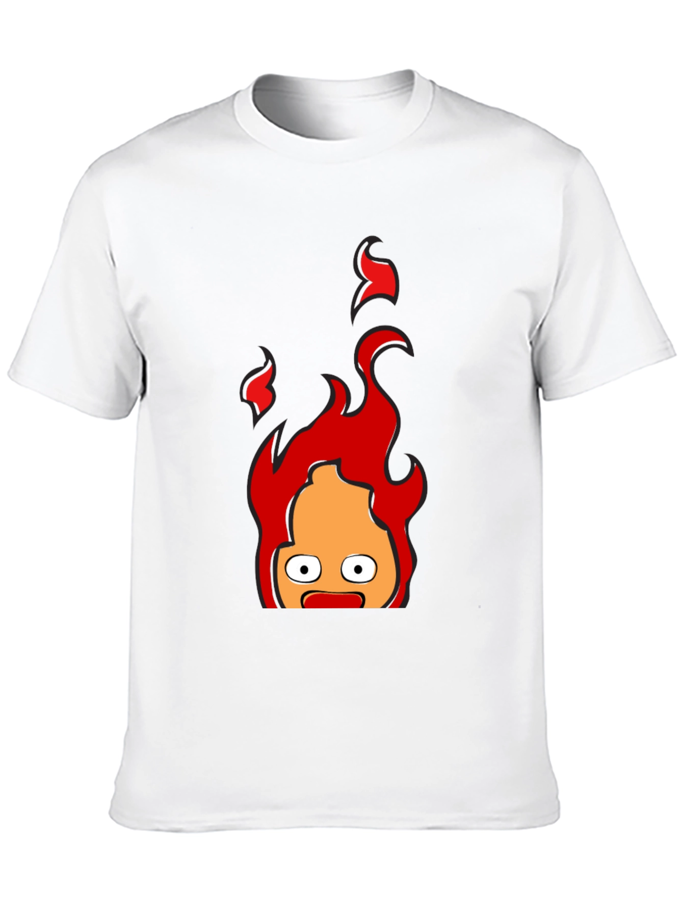 Calcifer Flame T-Shirt - Animated Fire Demon
