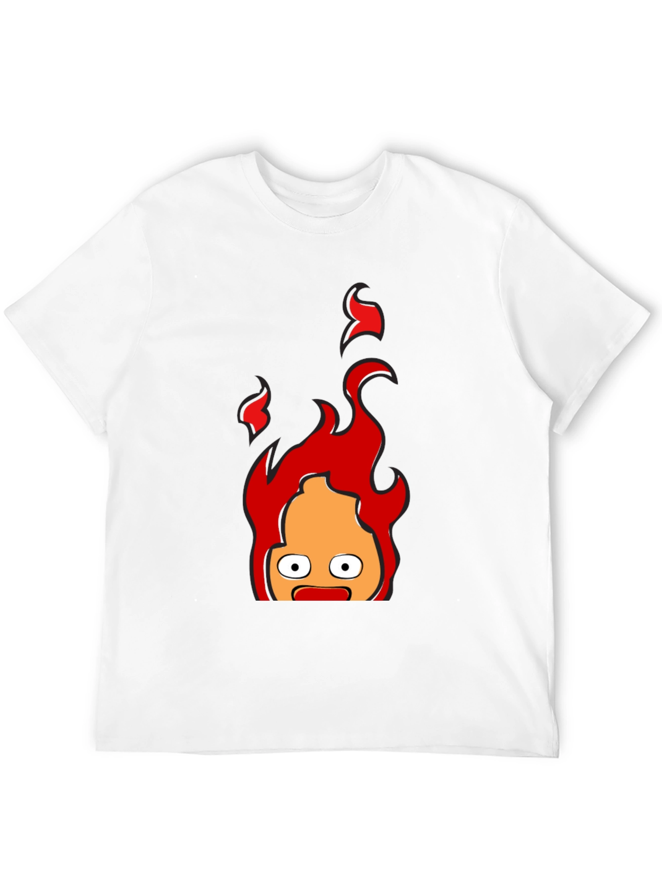 Calcifer Flame T-Shirt - Animated Fire Demon