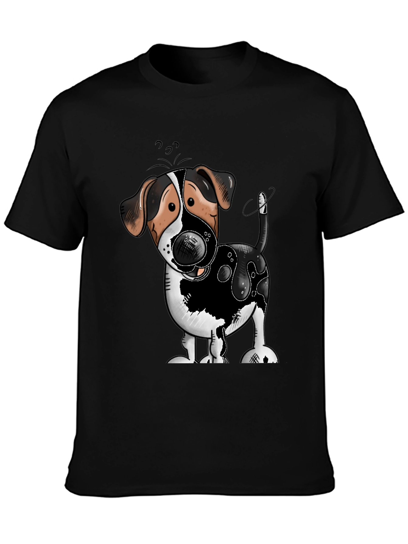 Cute Dog Cartoon Graphic T-Shirt