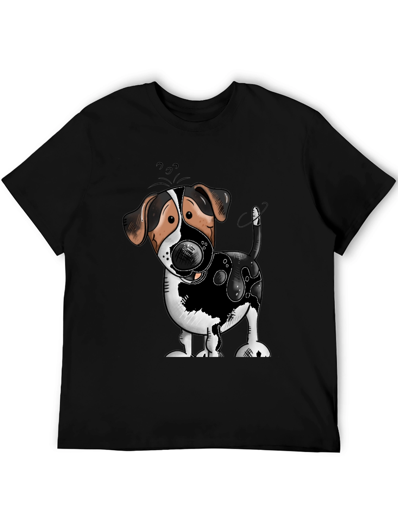 Cute Dog Cartoon Graphic T-Shirt
