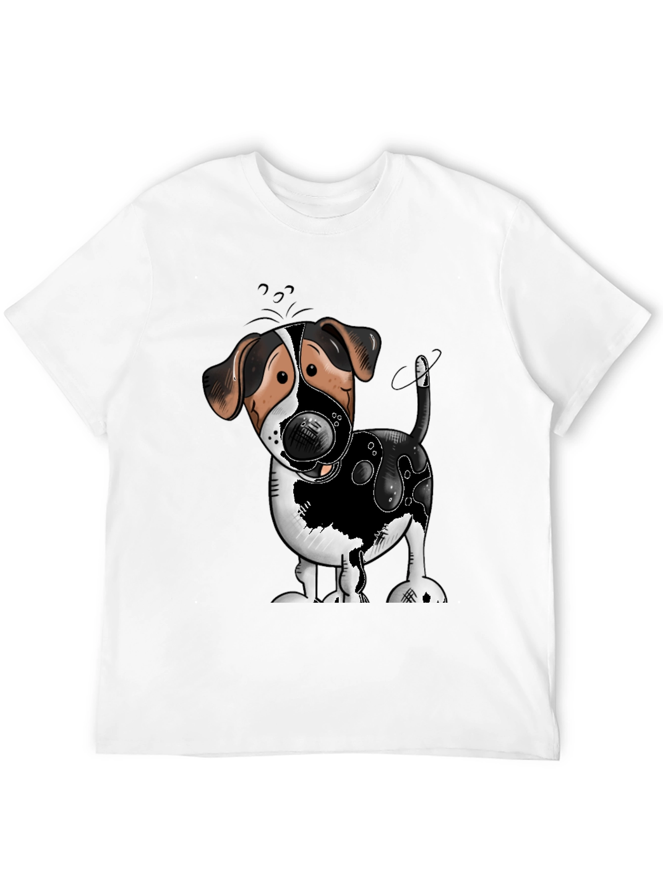 Cute Dog Cartoon Graphic T-Shirt