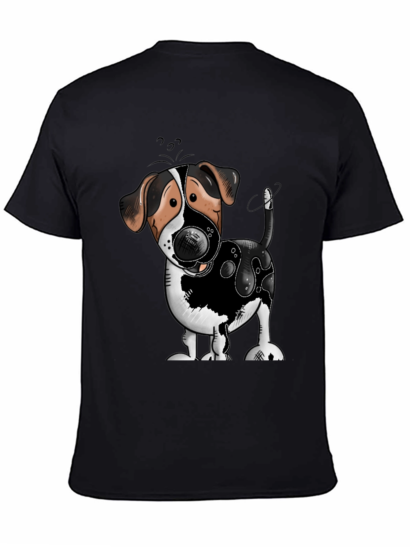 Cute Dog Cartoon Graphic T-Shirt