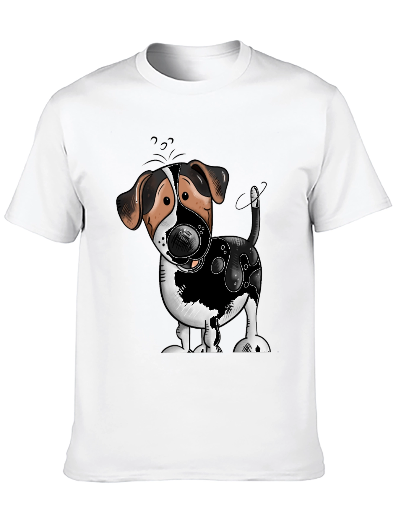 Cute Dog Cartoon Graphic T-Shirt