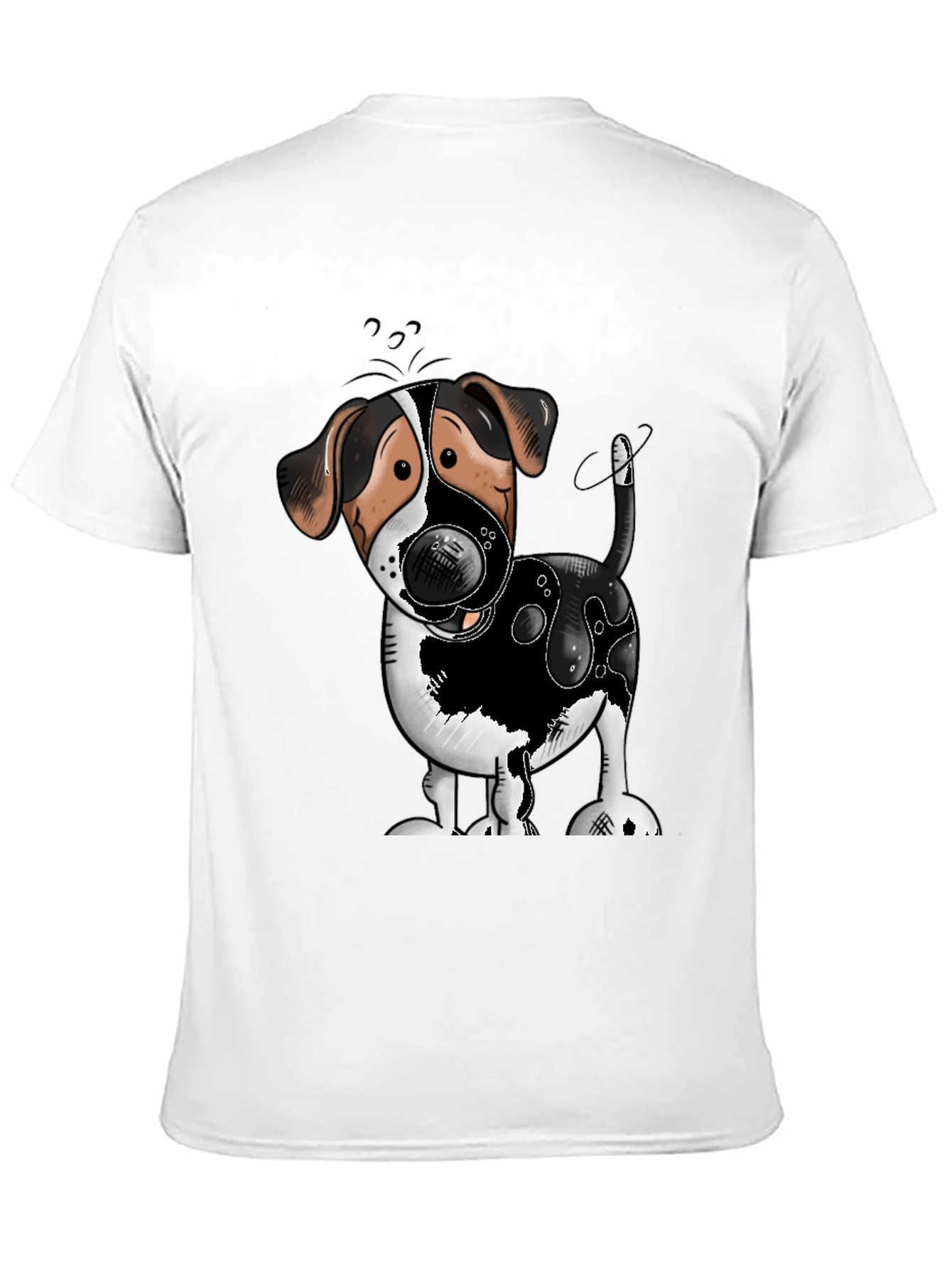 Cute Dog Cartoon Graphic T-Shirt