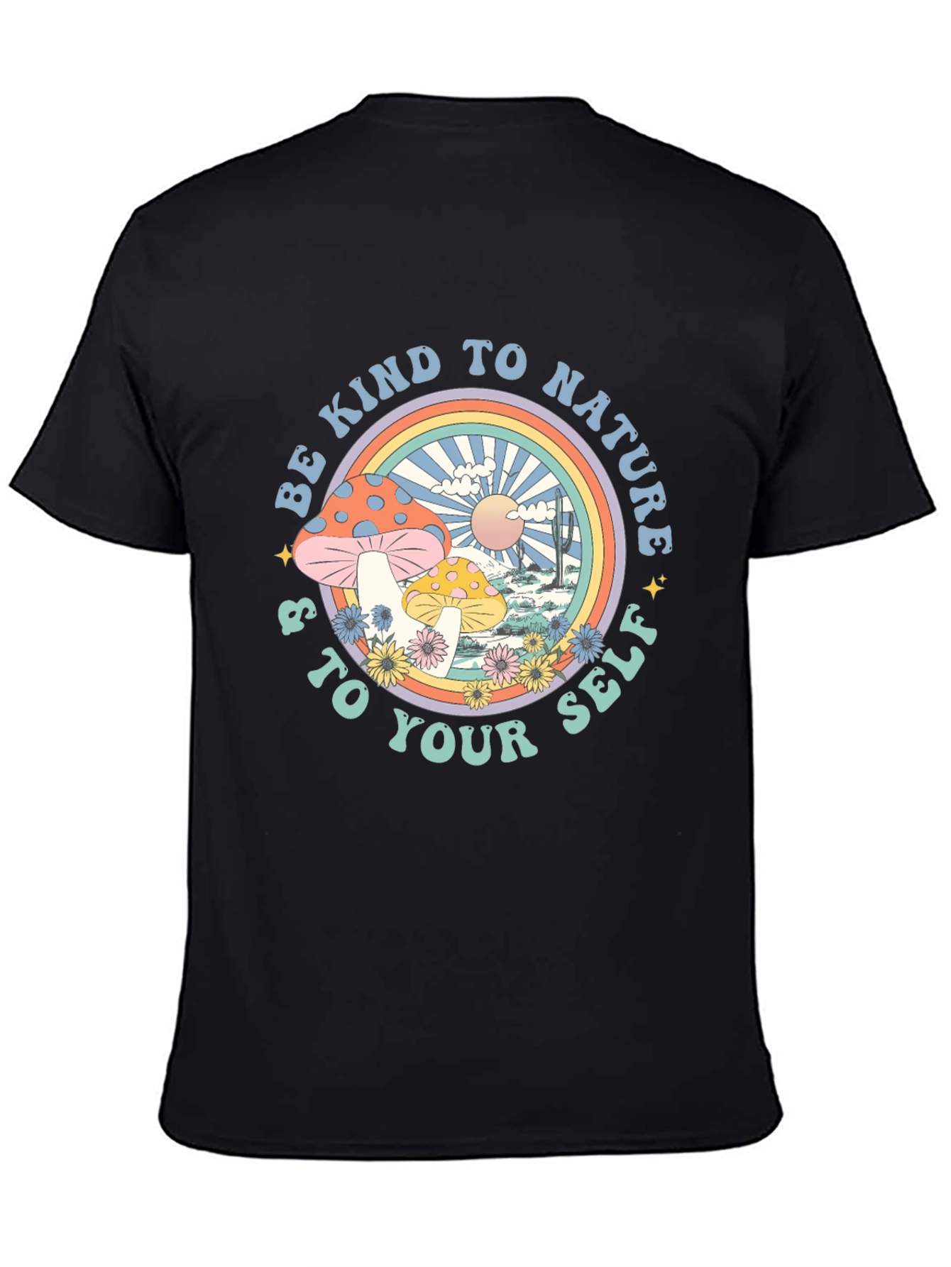 Be Kind to Nature Graphic Tee - Black