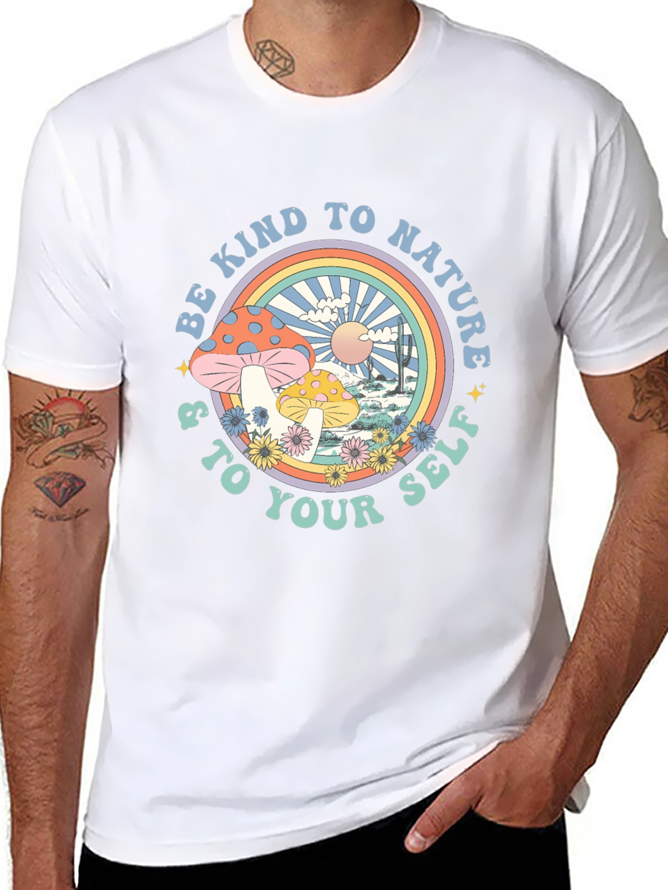 Be Kind to Nature Graphic Tee - Black