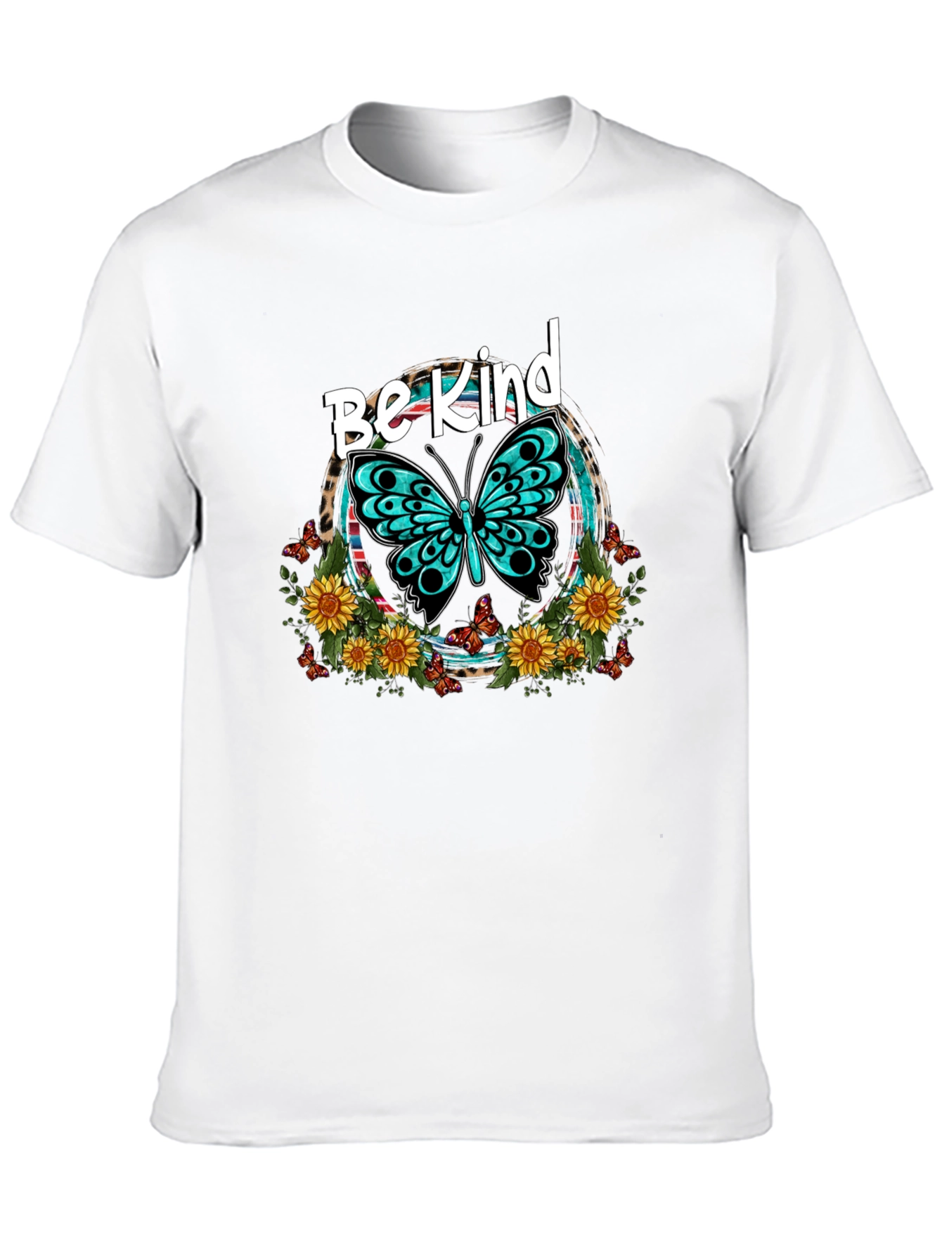 Be Kind Butterfly Graphic Tee - Unisex Black T-Shirt