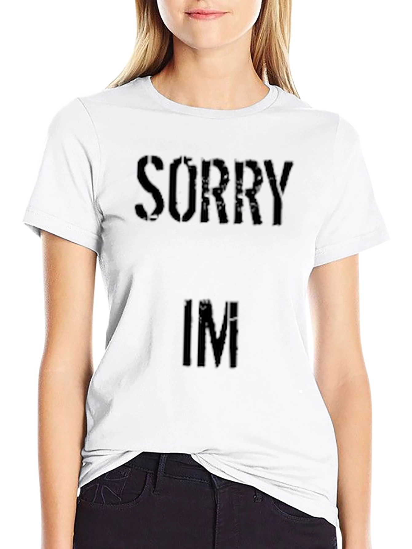 Sorry Im Fresh Black T-Shirt