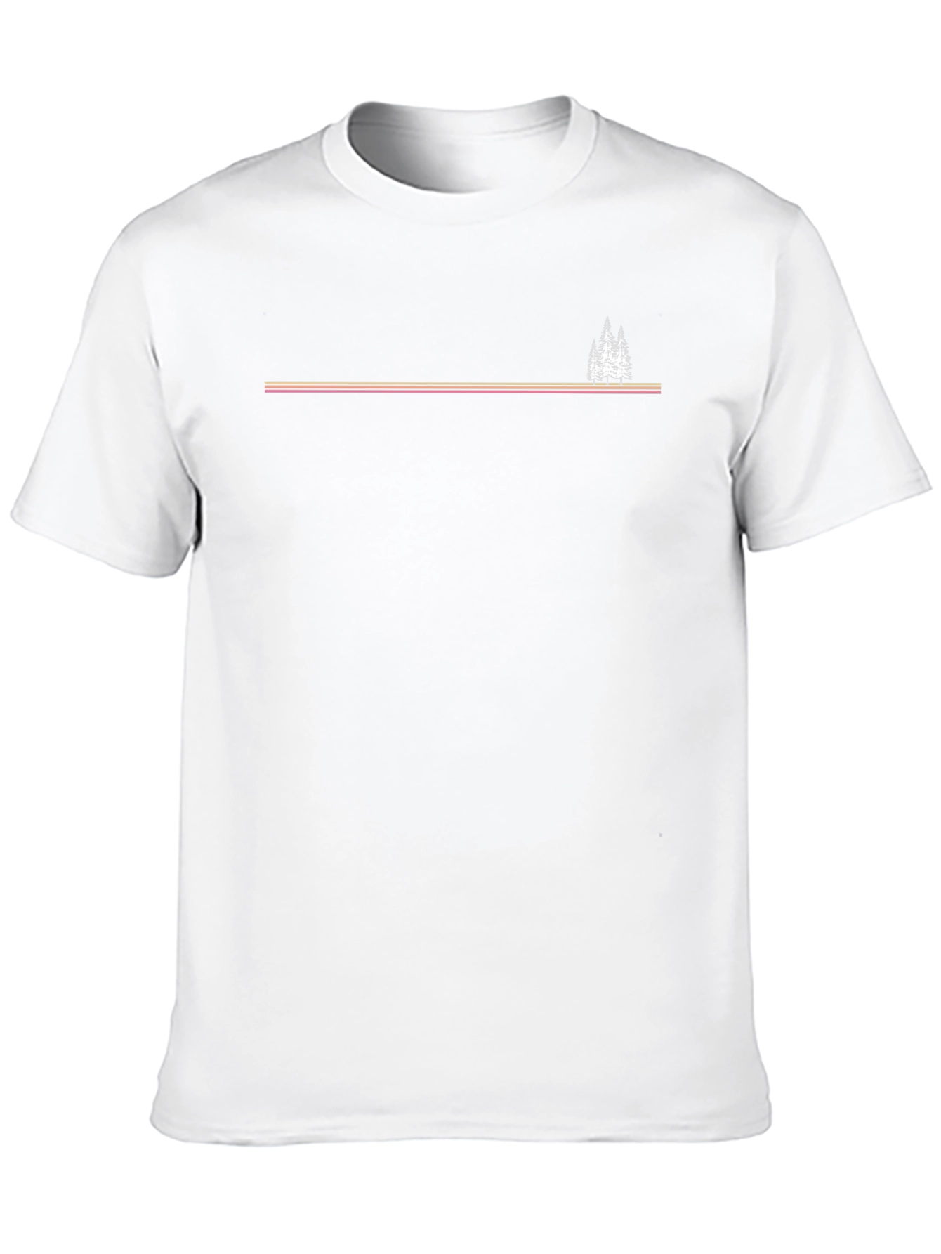 Retro Mountain Tee - Black Casual T-Shirt
