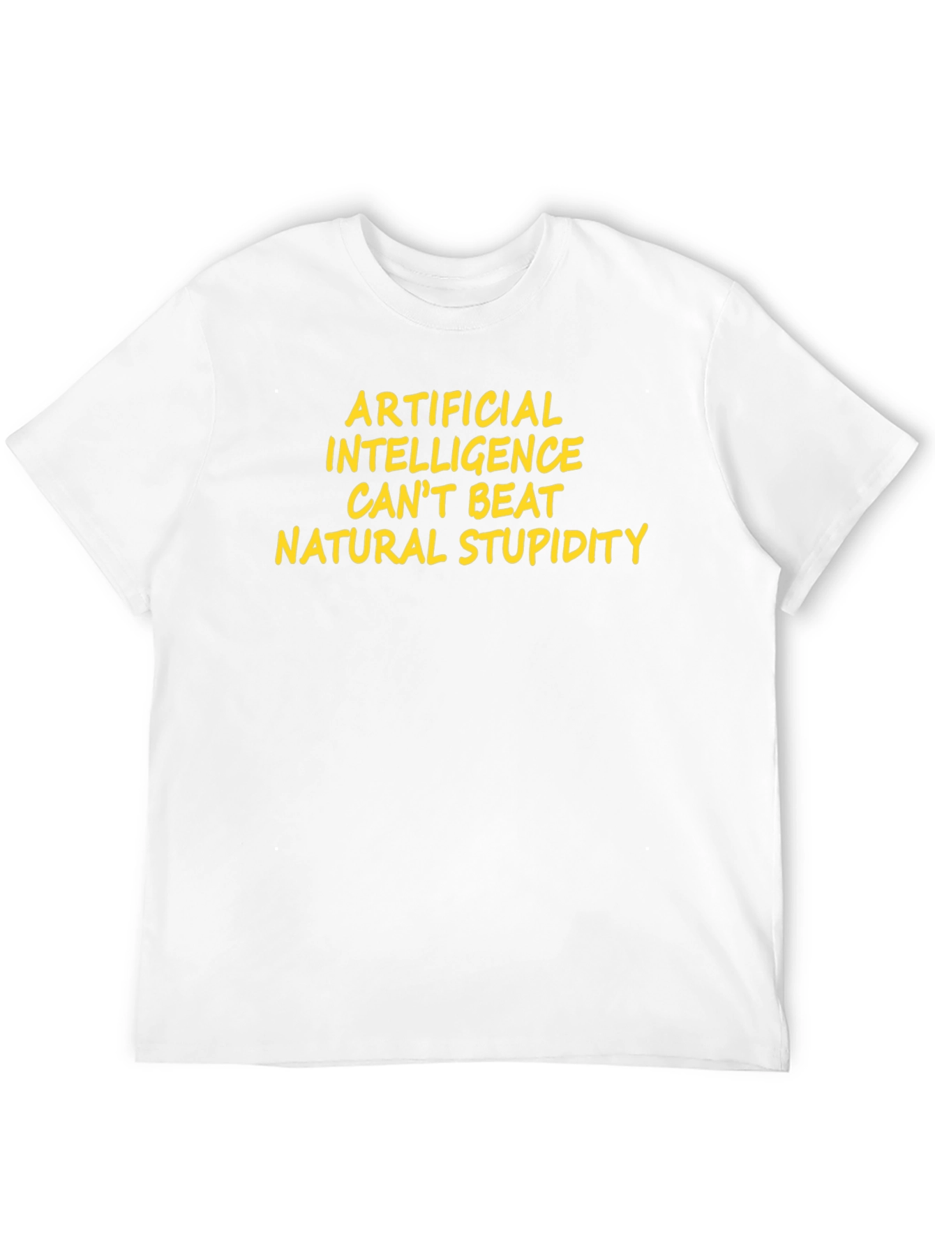 Funny AI vs. Natural Stupidity T-Shirt