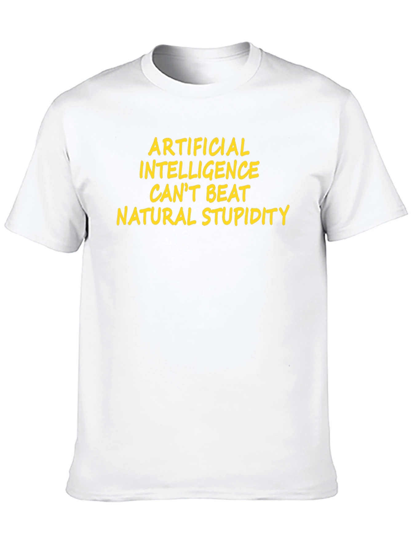 Funny AI vs. Natural Stupidity T-Shirt