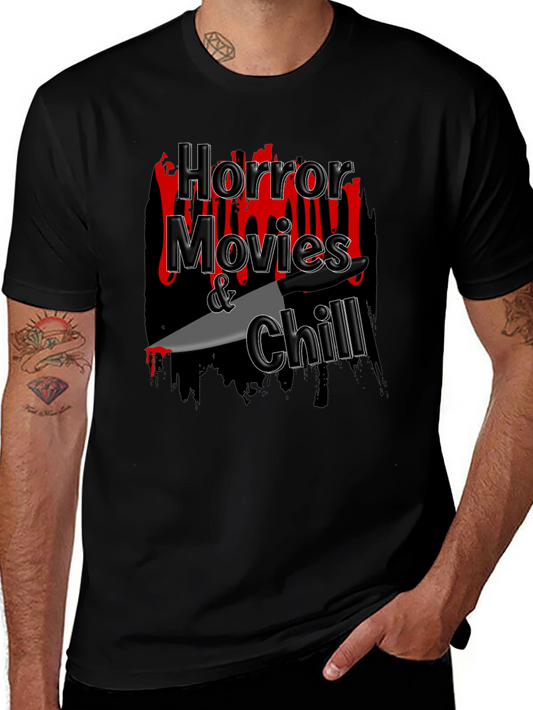 Horror Movies & Chill Graphic T-Shirt
