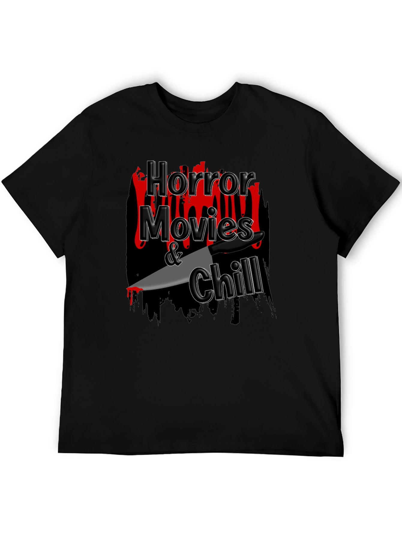 Horror Movies & Chill Graphic T-Shirt