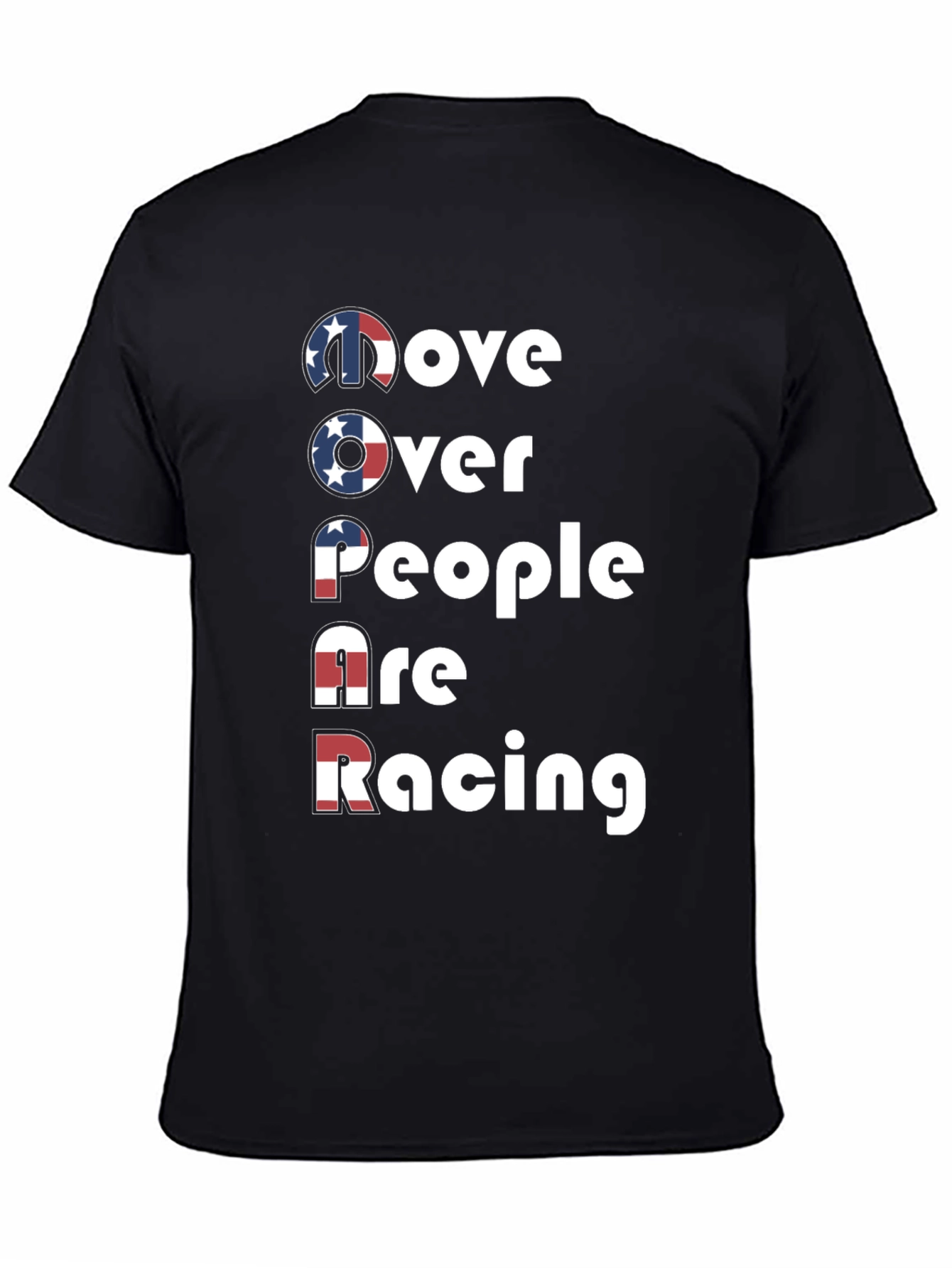 Move Over Mopar Racing Tee - Patriotic Design